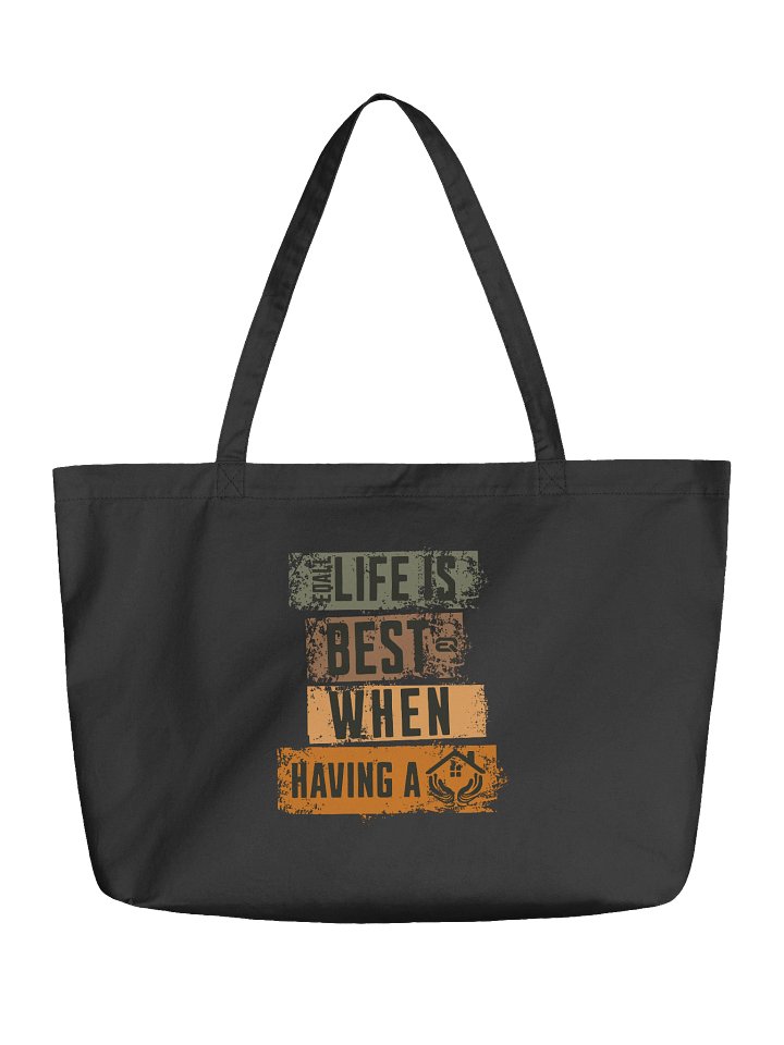 Eco_Life is Best When having a Home_Tote Bag_R3CVR.i by EQALL® Essentials_Brown product image (1)