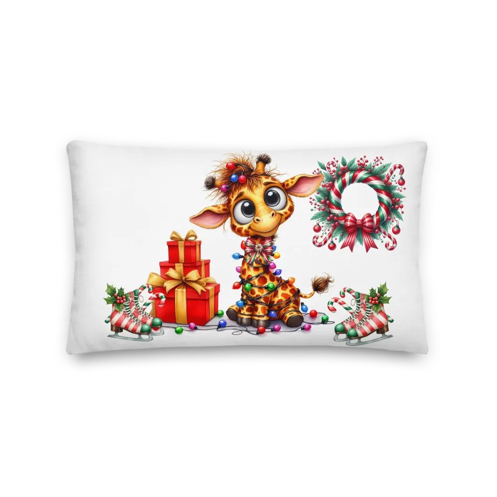 Christmas Pillow - Festive Baby Giraffe product image (2)