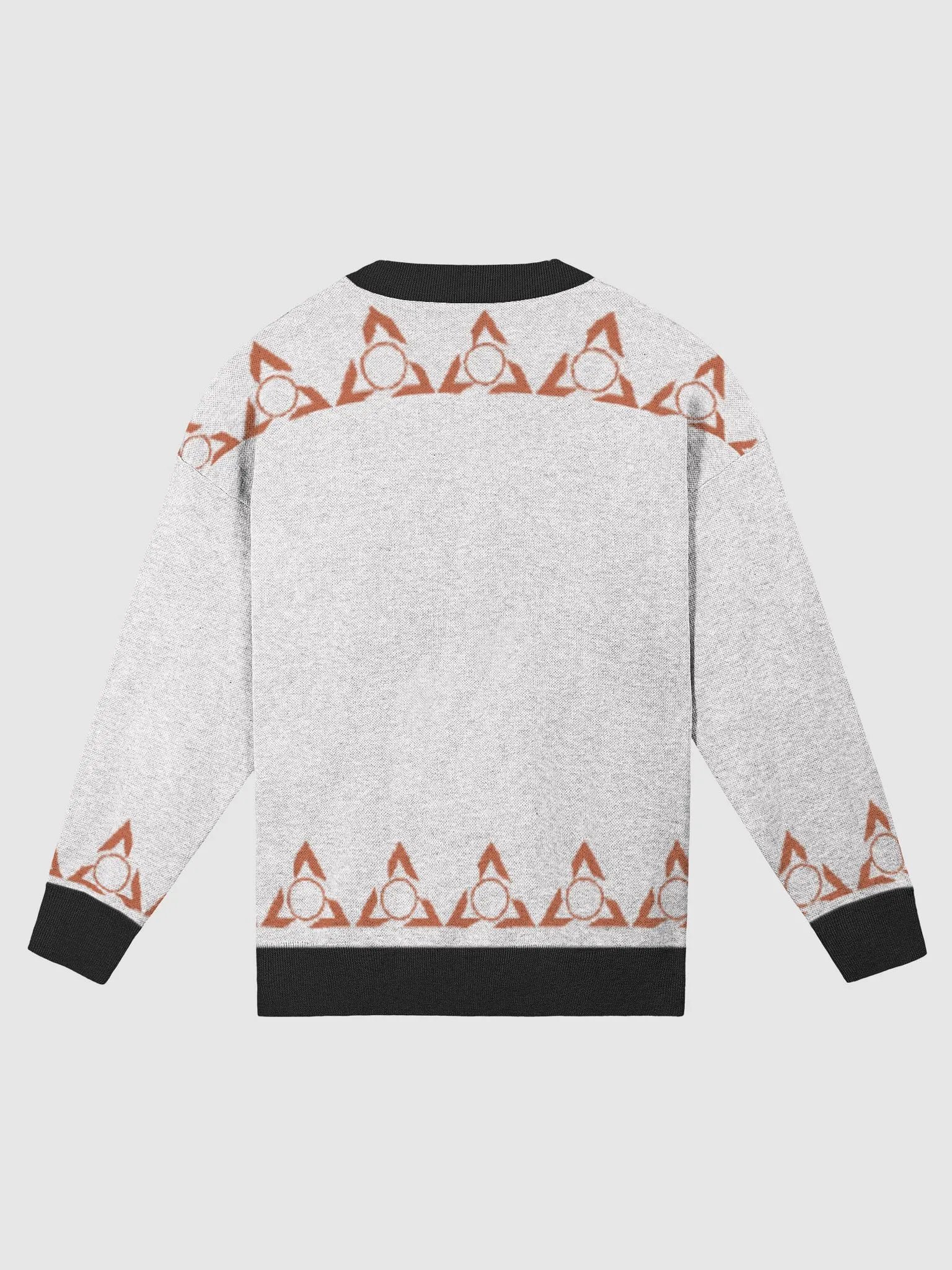 Whole world view set on fire | Knitted Crewneck Sweater Relaxed Fit by Knitwise product image (2)