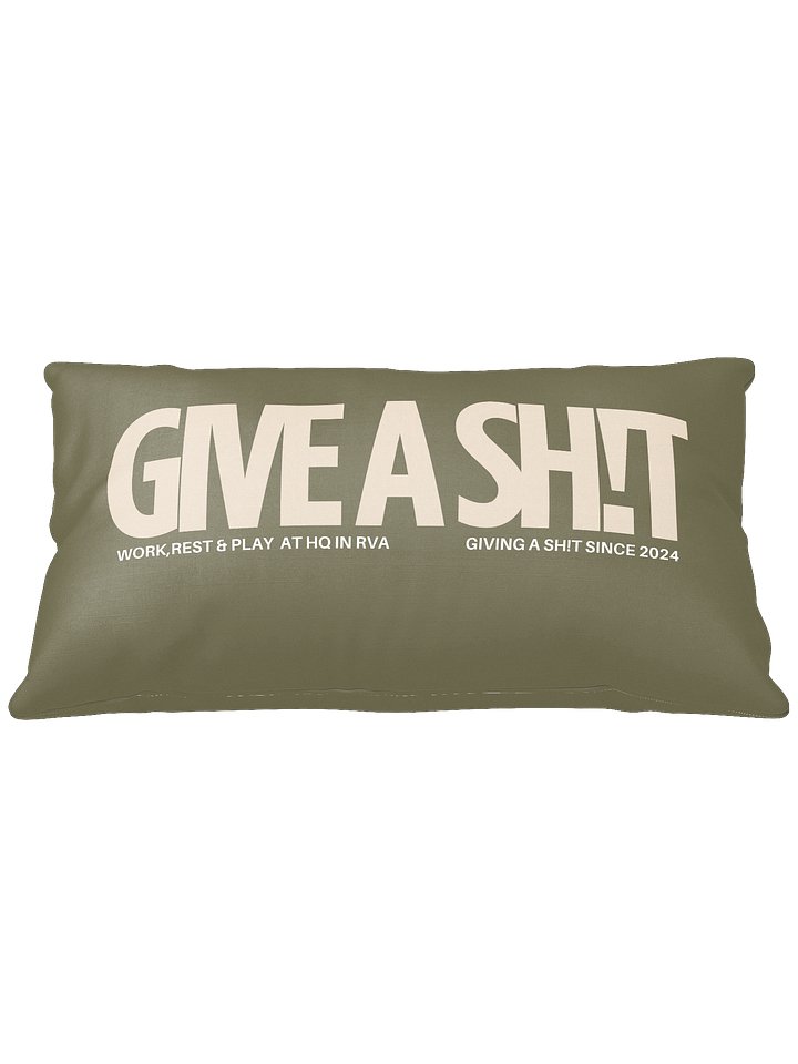 GIVE A SH!T Throw Pillow product image (1)