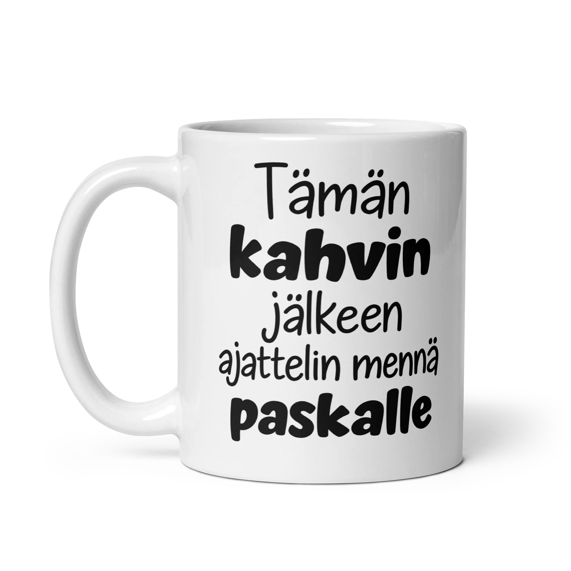 Finnish Coffee Mug | Tämän Kahvin Jälkeen Ajattelin Mennä Paskalle | Funny Coffee Typography Design | Finnish Humor product image (4)