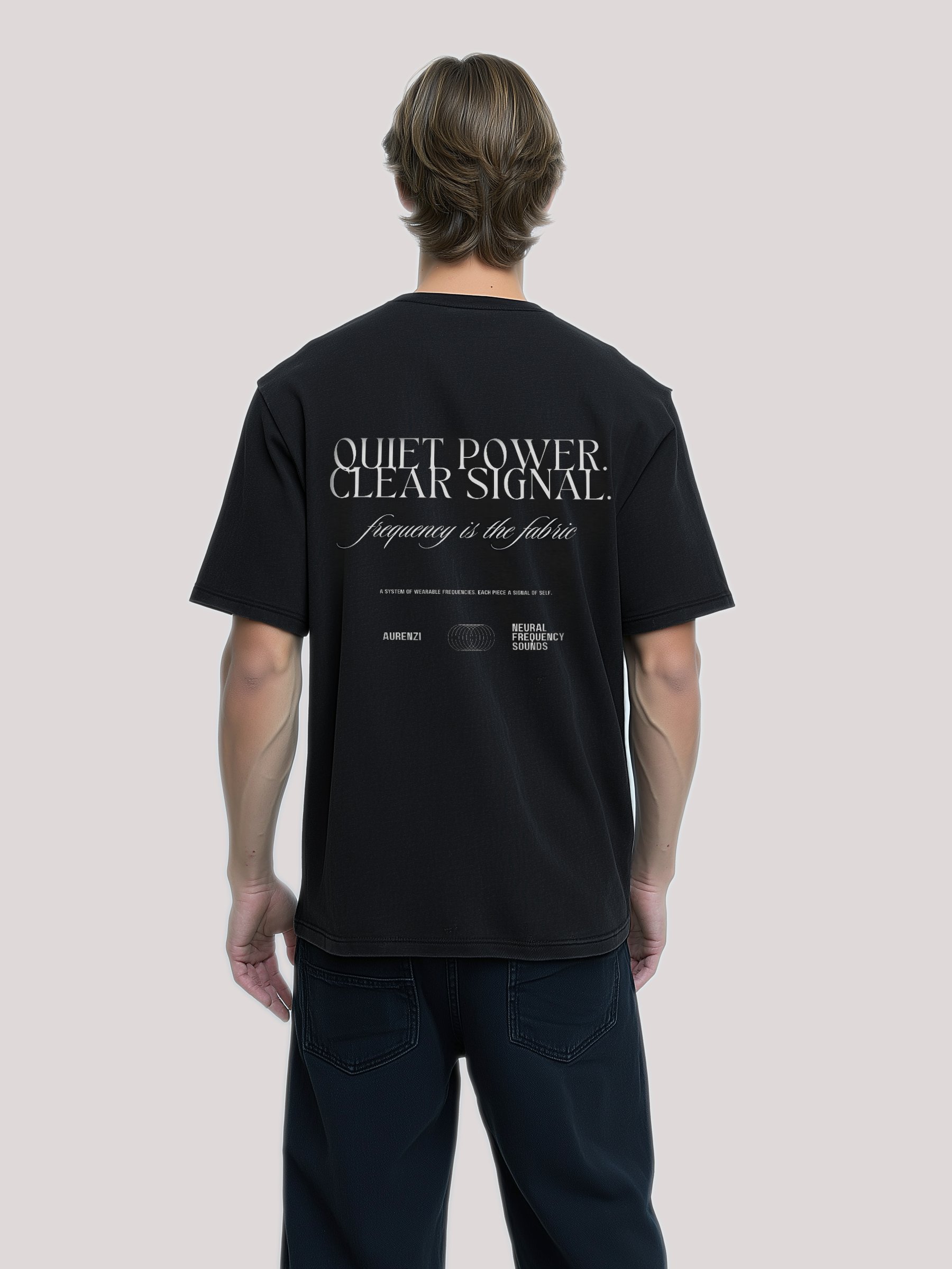 Energy Moves Through Intention Tee – Black Signal / Capsule 01 product image (3)