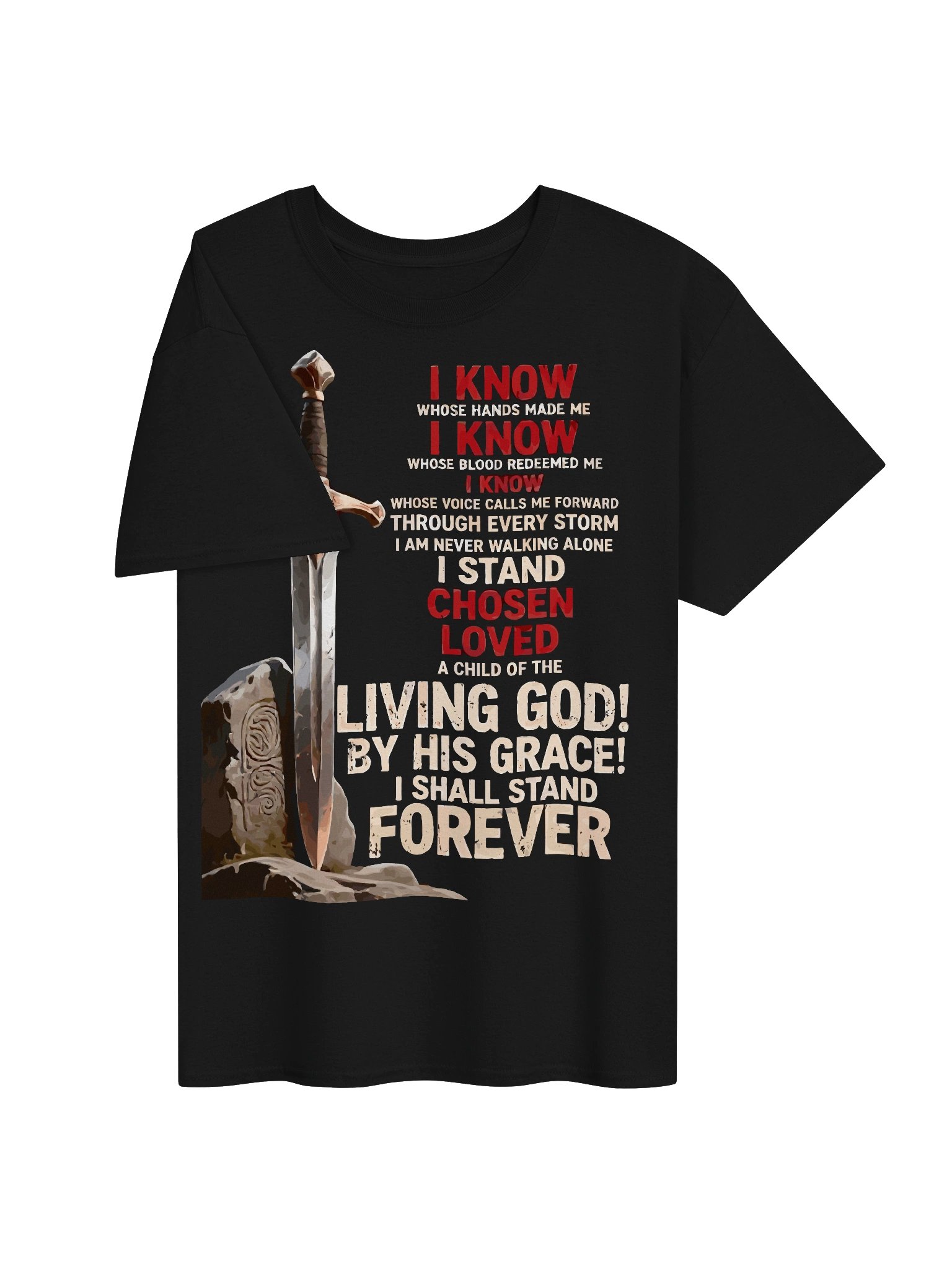 Chosen by Grace Christian Tee product image (3)