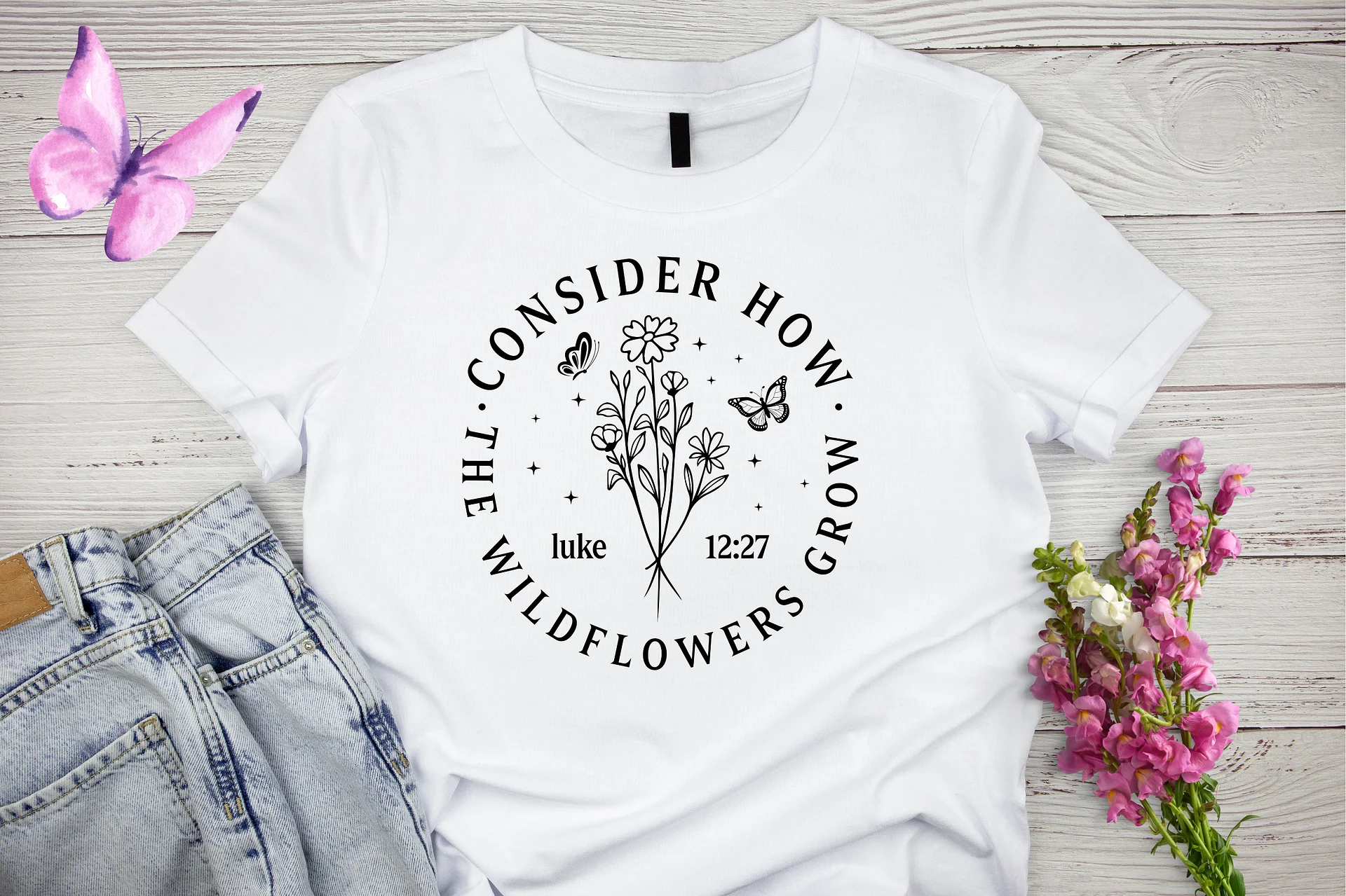 Consider How the Wildflowers Grow Comfort T-Shirt product image (1)