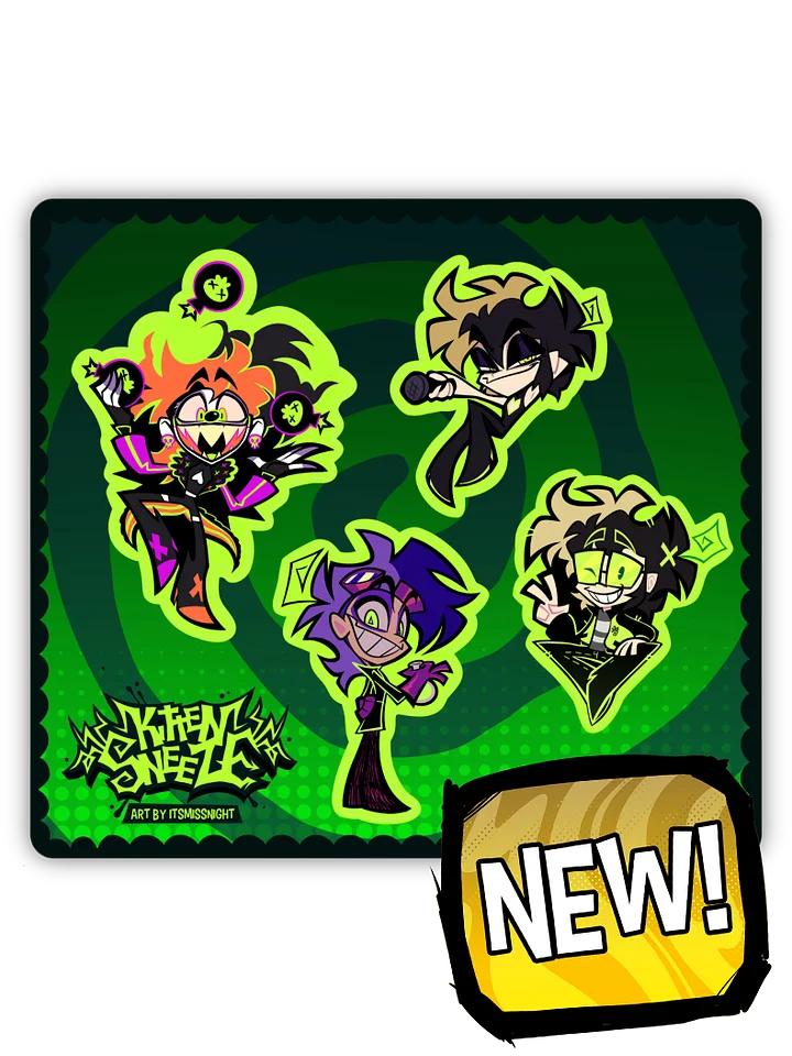 KittenSneeze Sticker Sheet product image (1)