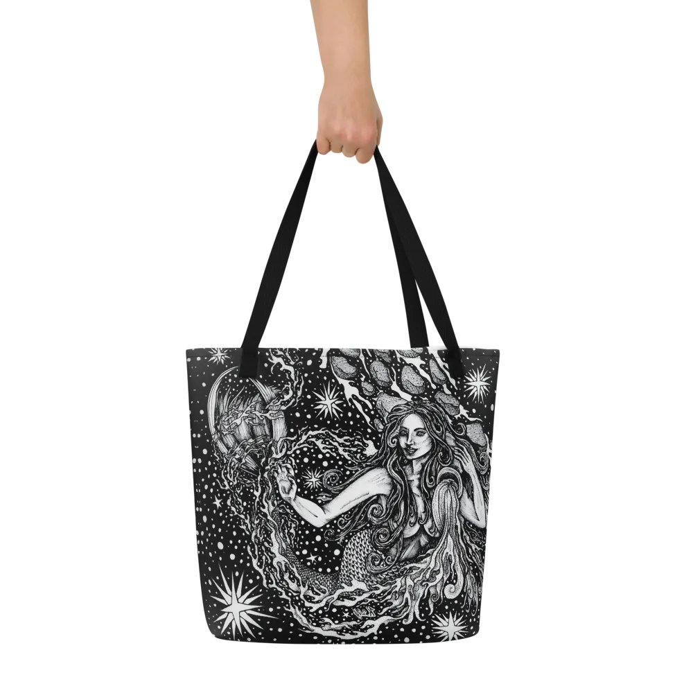Aquarius Zodiac All Over Print Tote Bag product image (7)