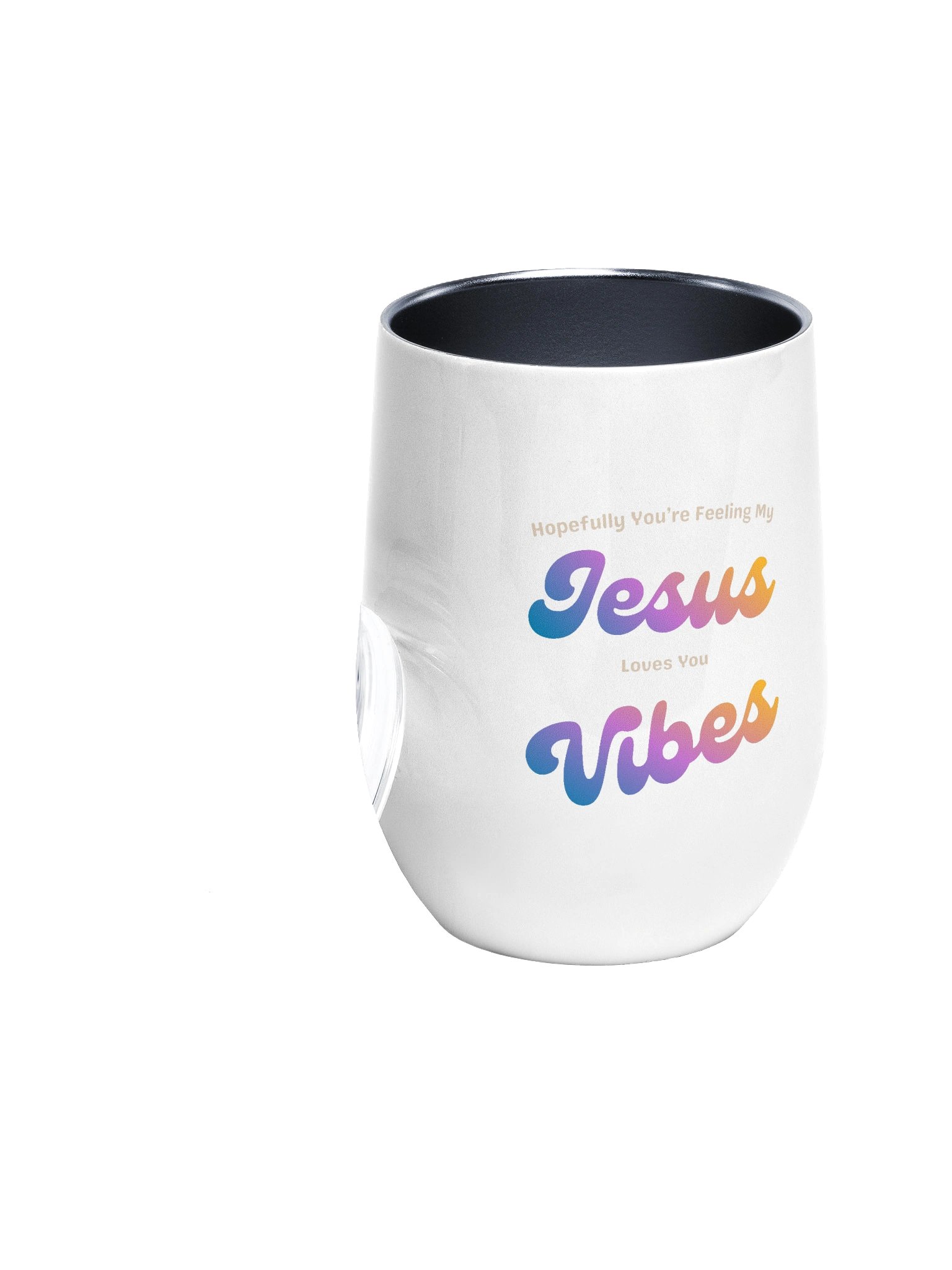 Jesus Vibes Wine Tumbler - White product image (2)