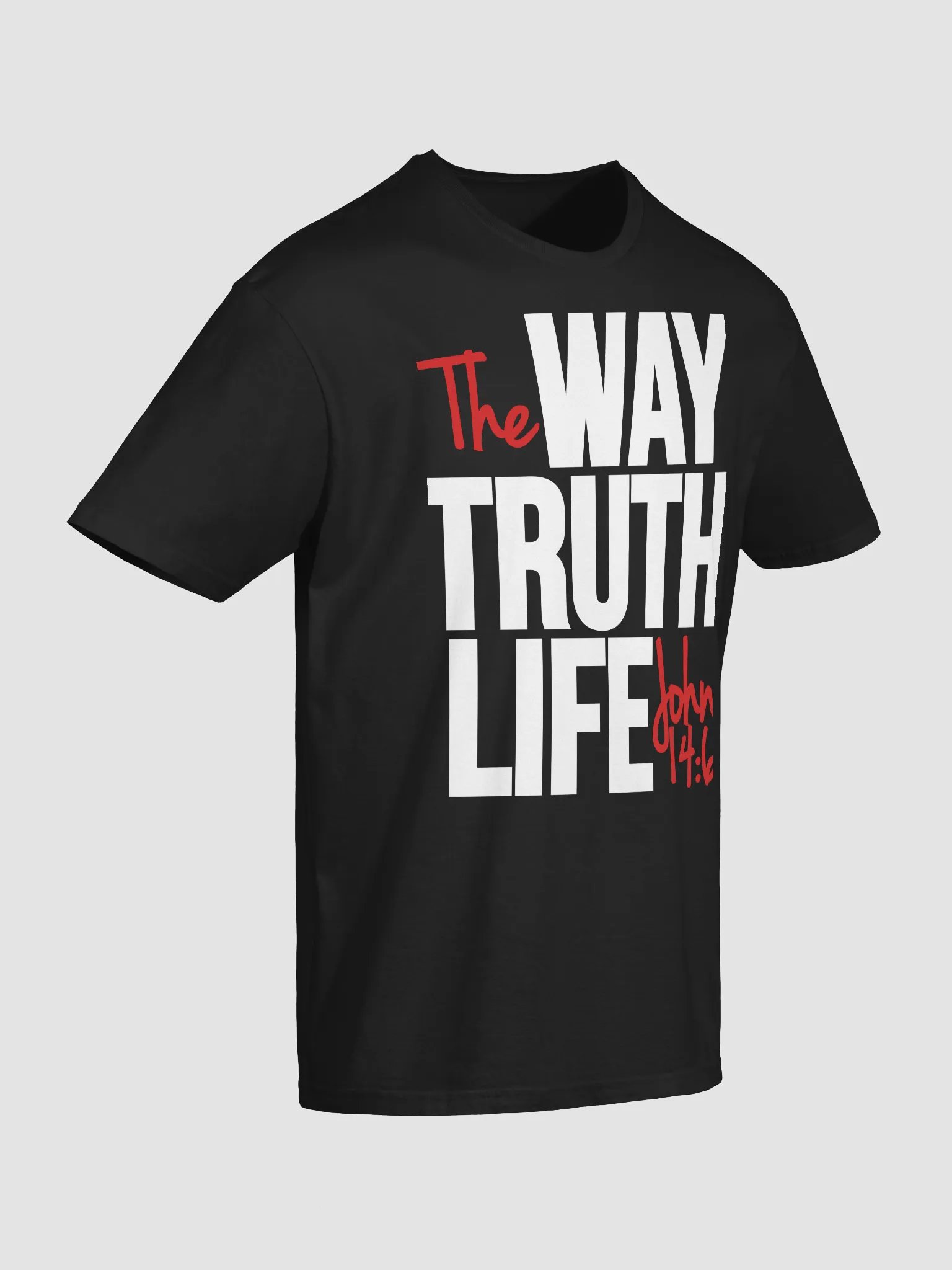 Way Truth Life T-Shirt – John 14:6 Bold Faith Tee product image (1)