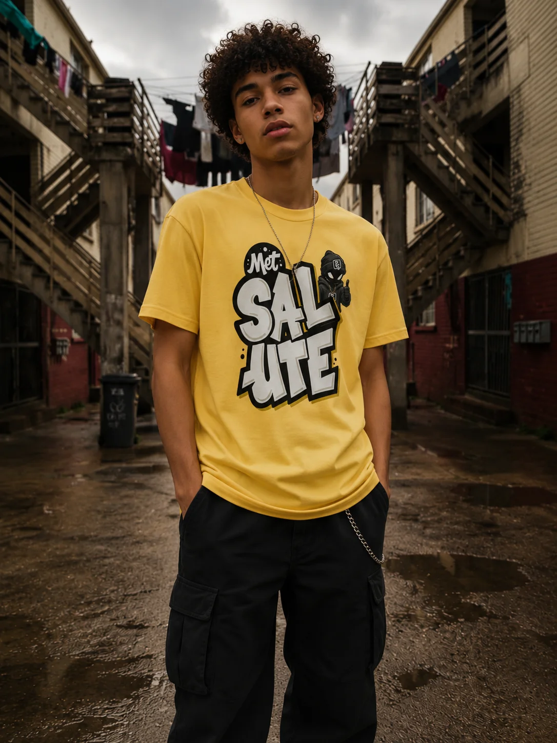 Met Salute!! Cape Flats Streetwear Tee – Ships Worldwide product image (4)