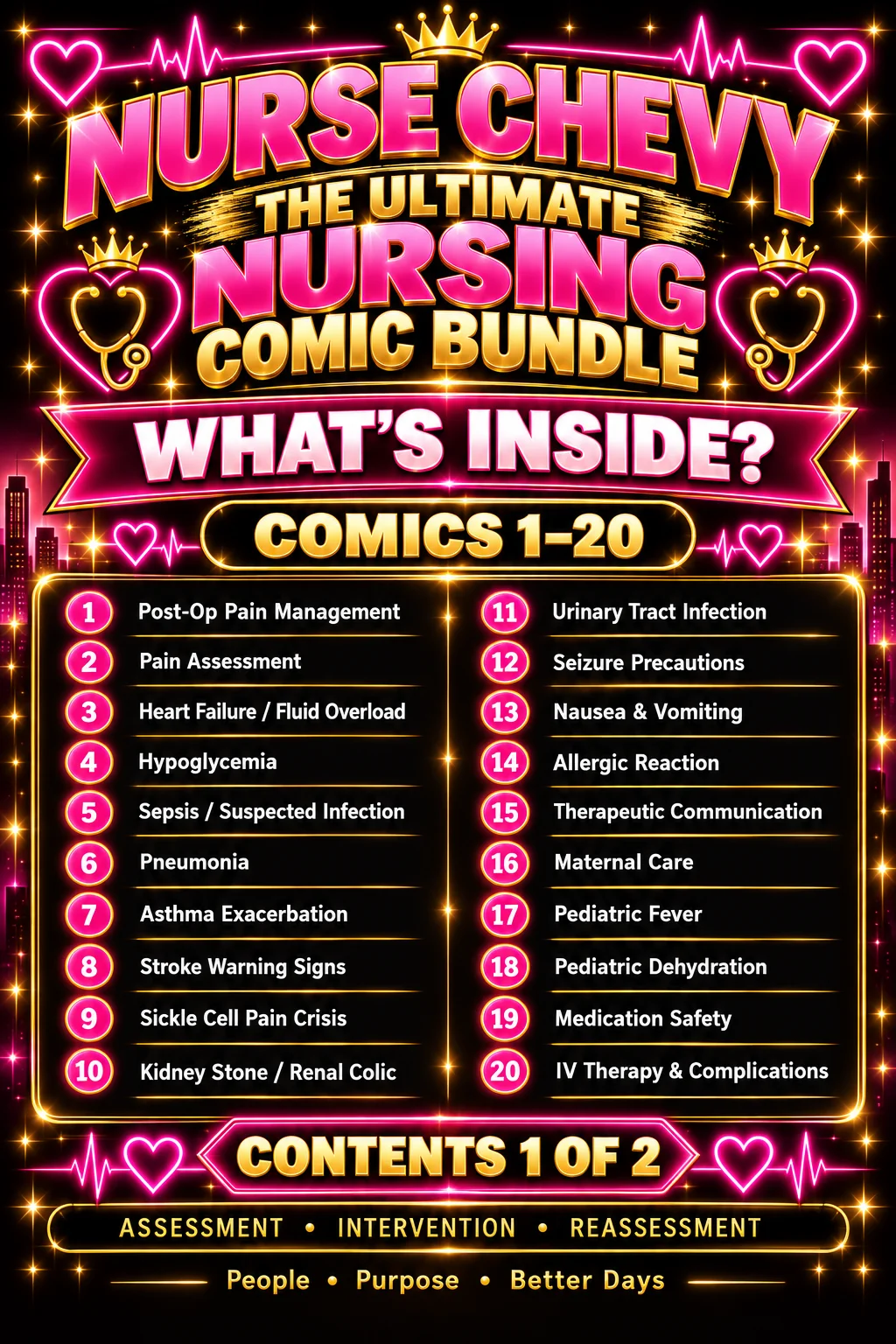 Ultimate Nursing Comic Bundle — 40 Nursing Study Comics product image (3)