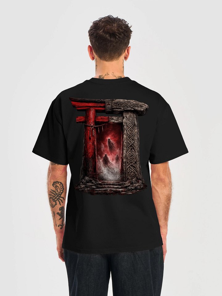 Phantom Torii – Haunted Torii Gate Oversized Graphic T-Shirt | Japanese Horror Streetwear product image (2)