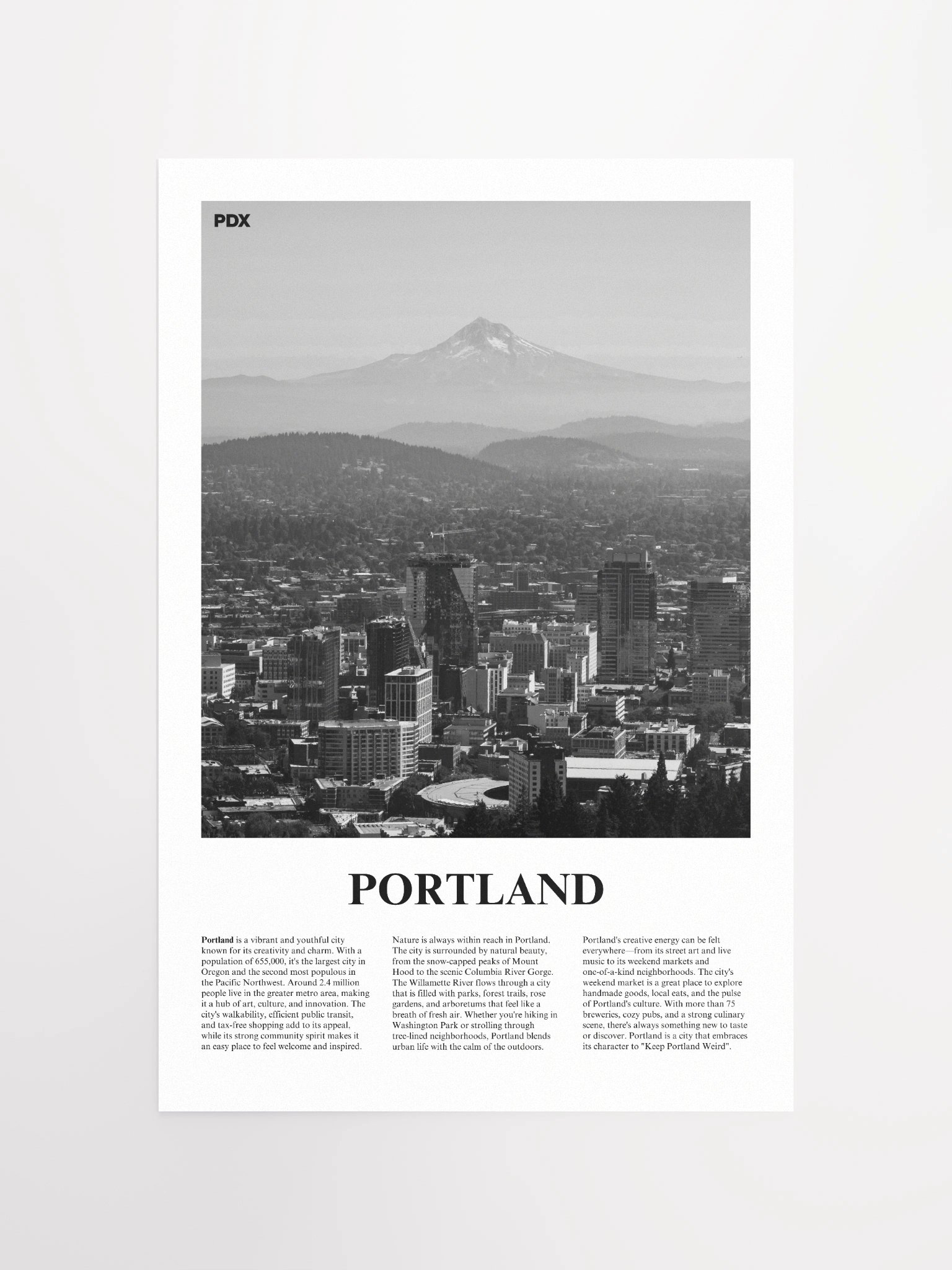 Portland 02 Newspaper Poster product image (5)