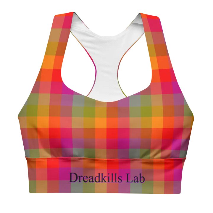 Rainbow Checkers Sports Bra 2 product image (1)