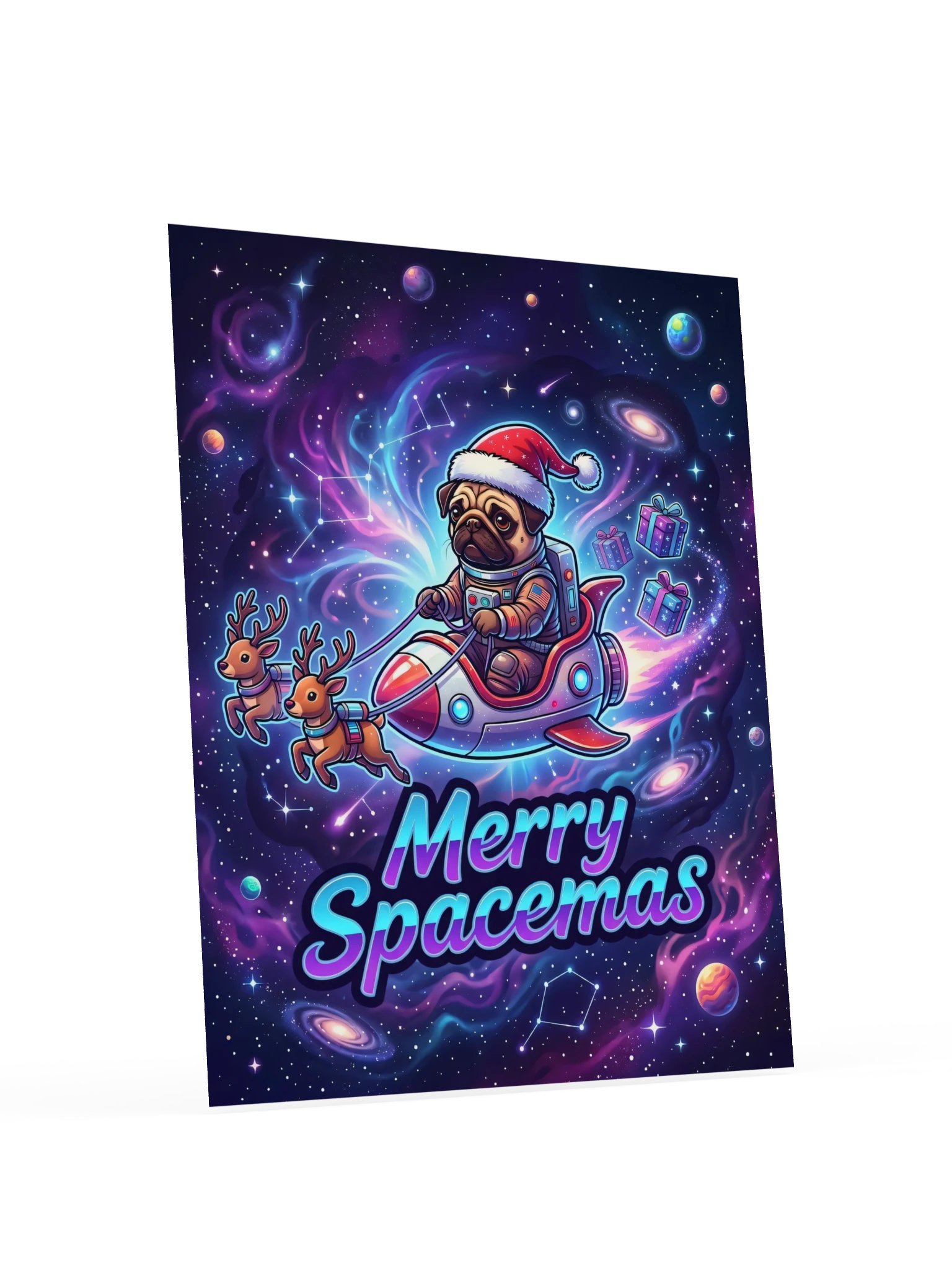 Spacemas Pug Poster product image (18)