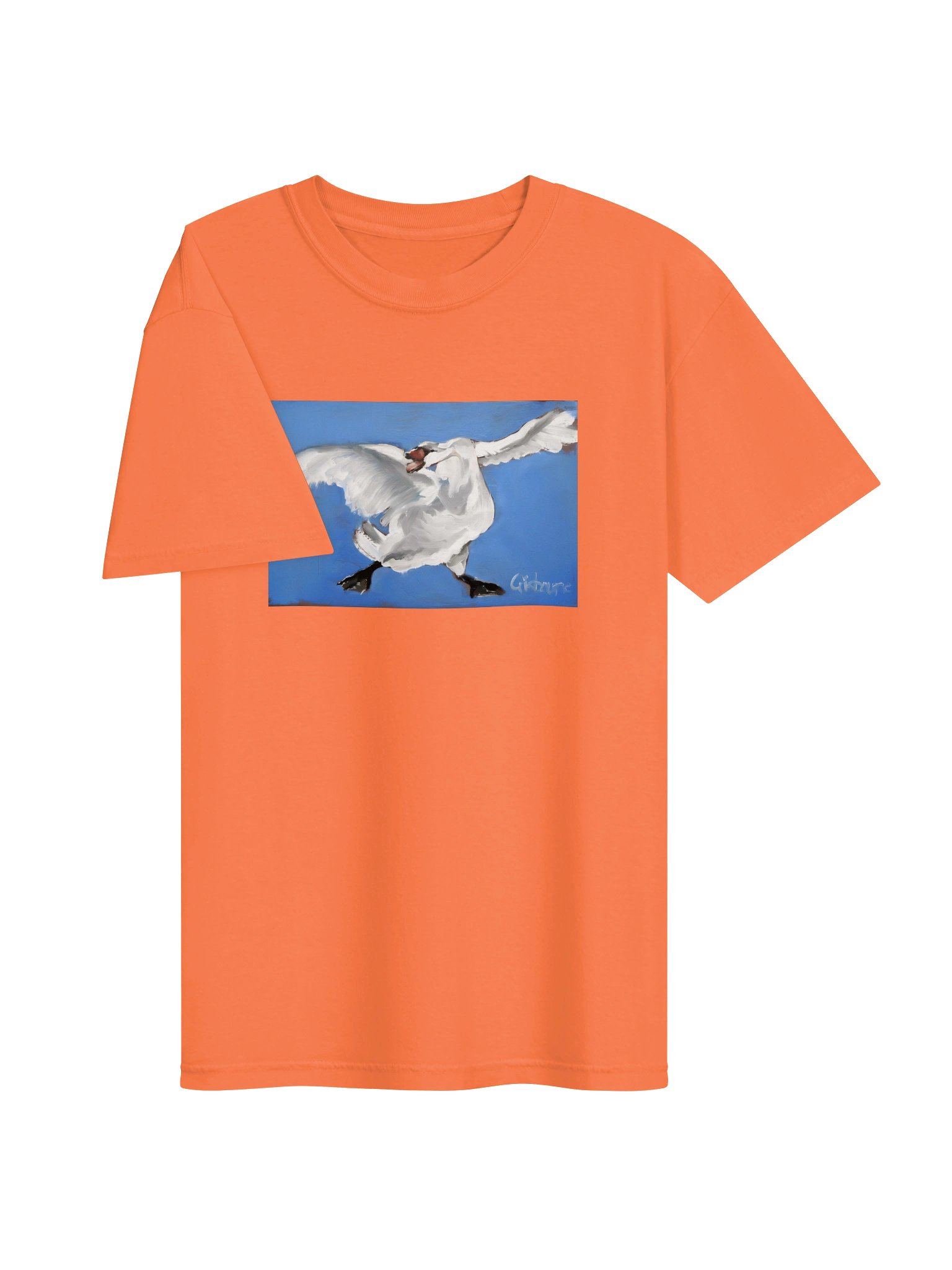 A Swan Named Broadland // T-shirt orange product image (3)