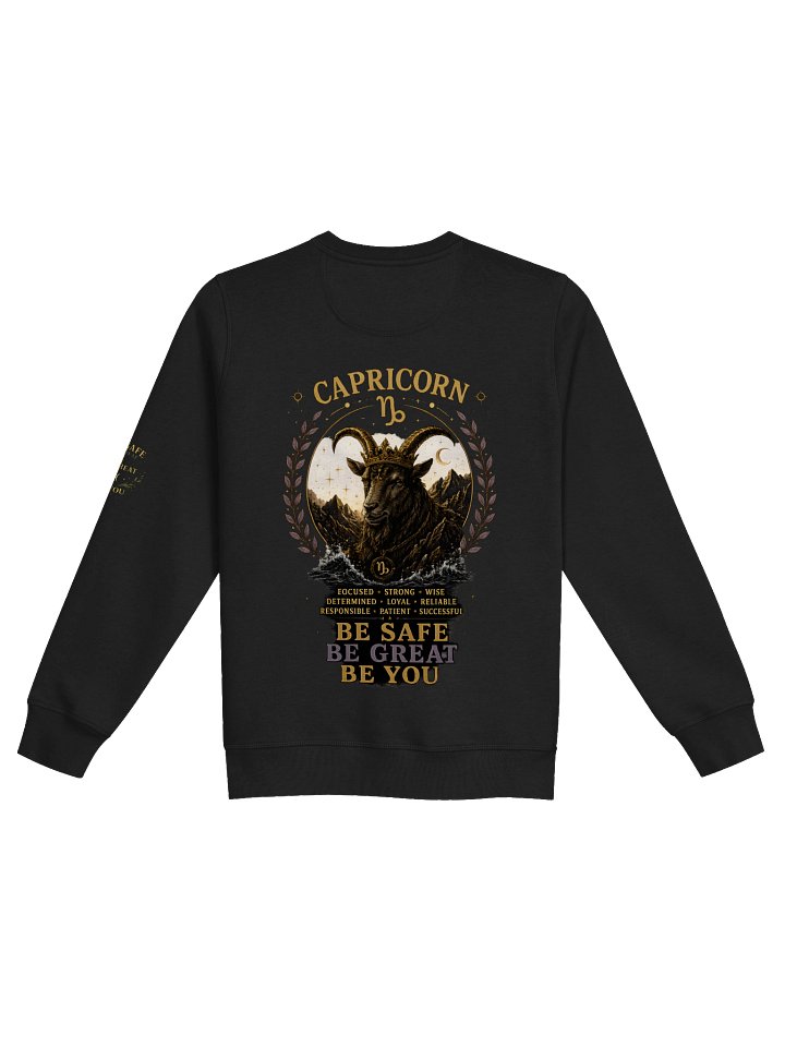 Capricorn “Driven to Greatness” Premium Zodiac Crewneck product image (2)