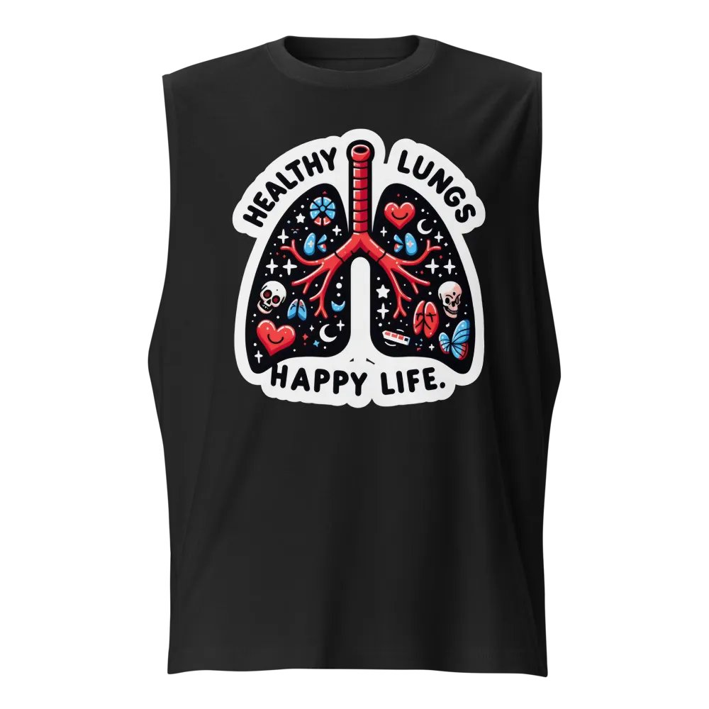 Vibrant Lung Art Muscle Tank product image (1)