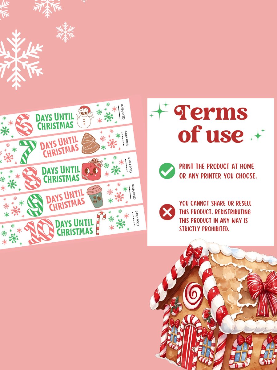 CHRISTMAS COUNTDOWN CHAINS product image (7)