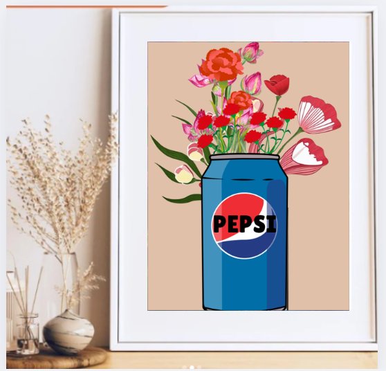 Pepsi Flower Wall Art product image (4)