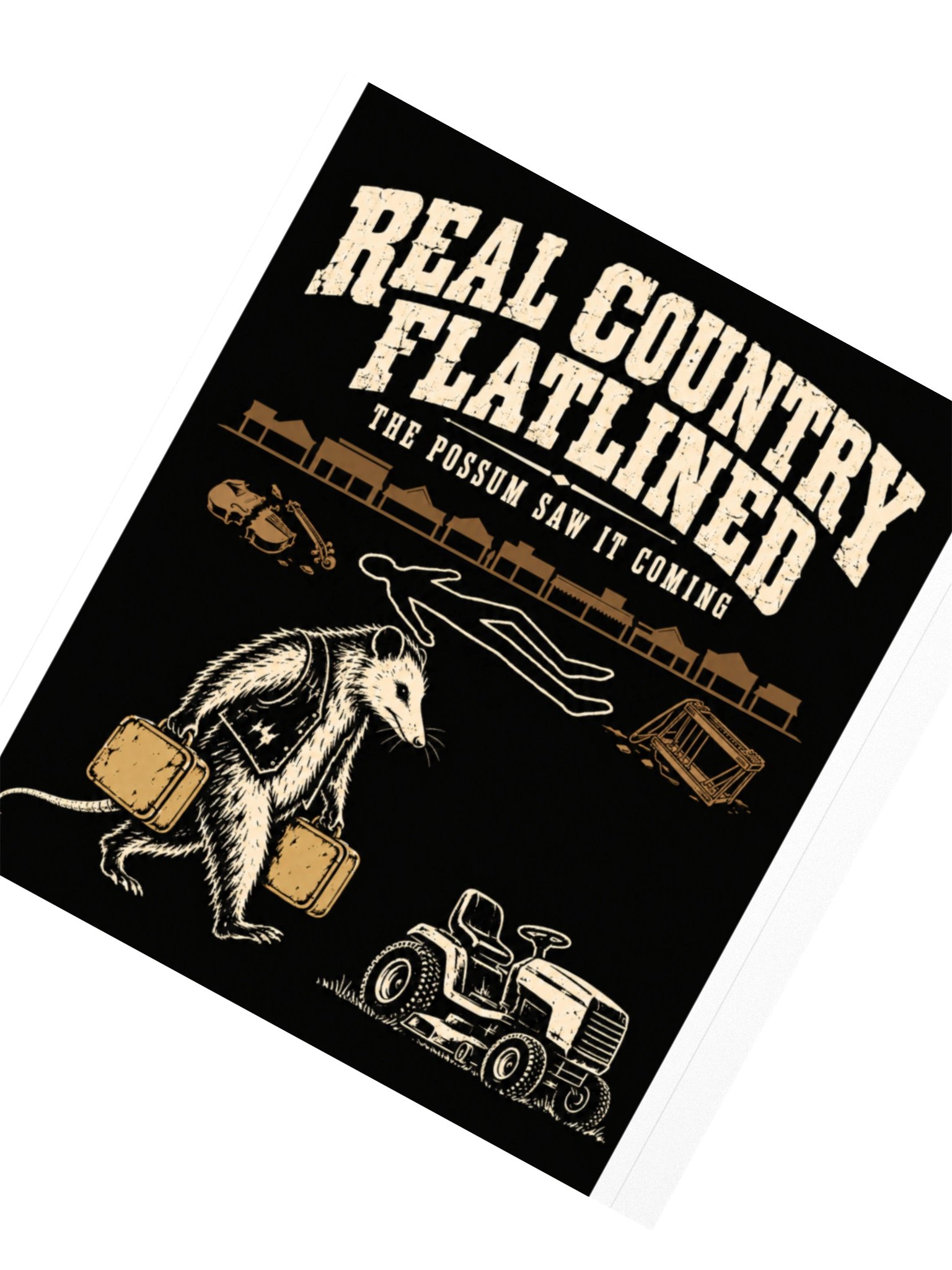 Real Country Flatlined Sticker — Drop 005 product image (2)