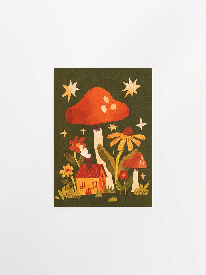Mushroom Cottage Print product image (2)