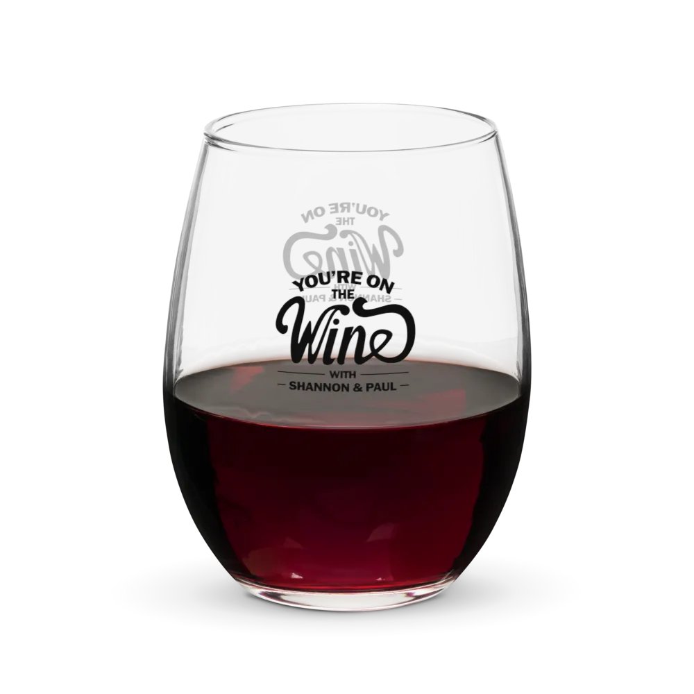 Shannon + Paul: You're on THE WINE! (Stemless Glass) product image (3)
