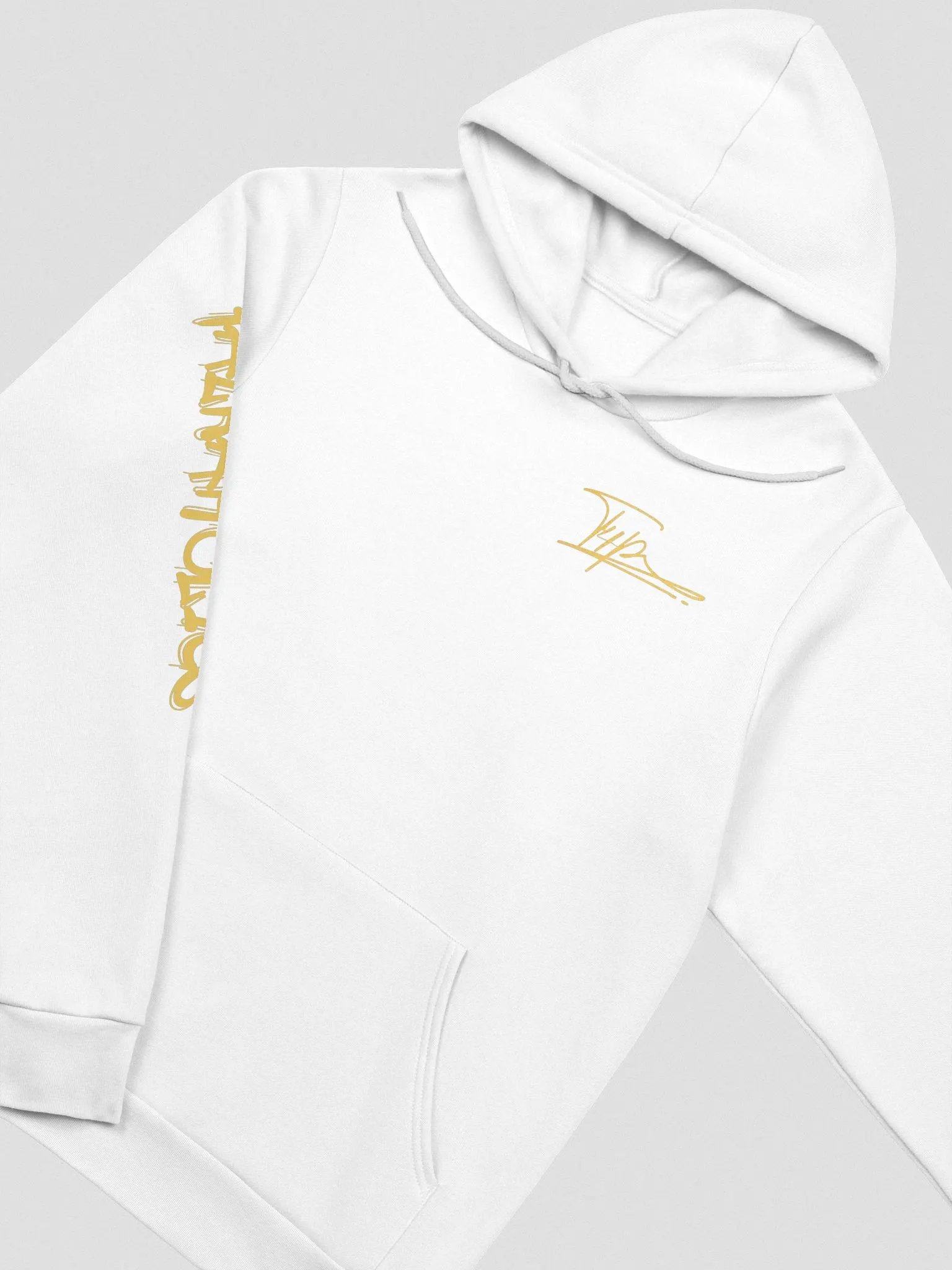 T4P Hoodie White/Goldenrod (Bella+Canvas Supersoft) product image (3)