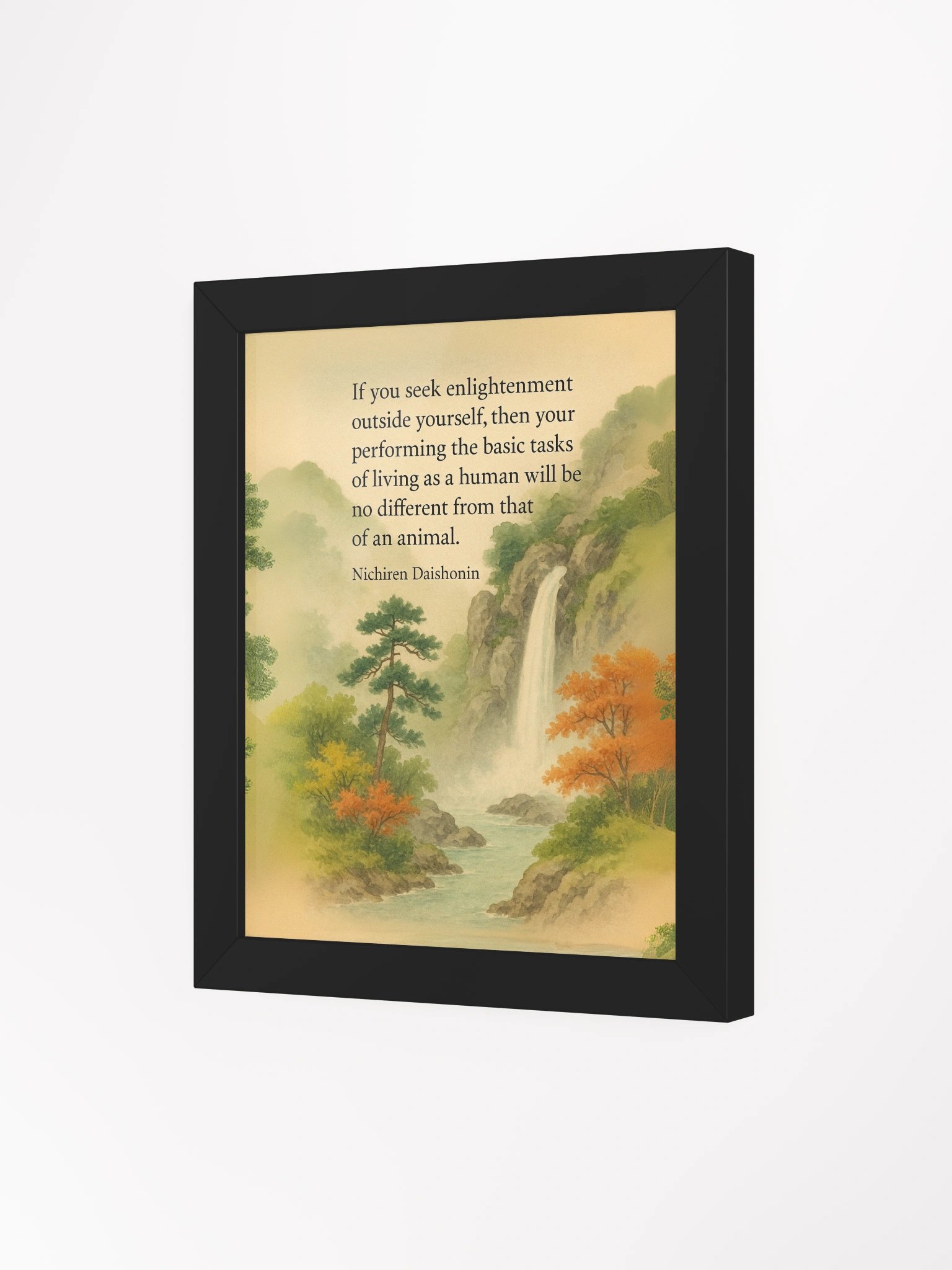 Nichiren Daishonin Inspirational Quote Wall Art – Enlightenment Within product image (3)