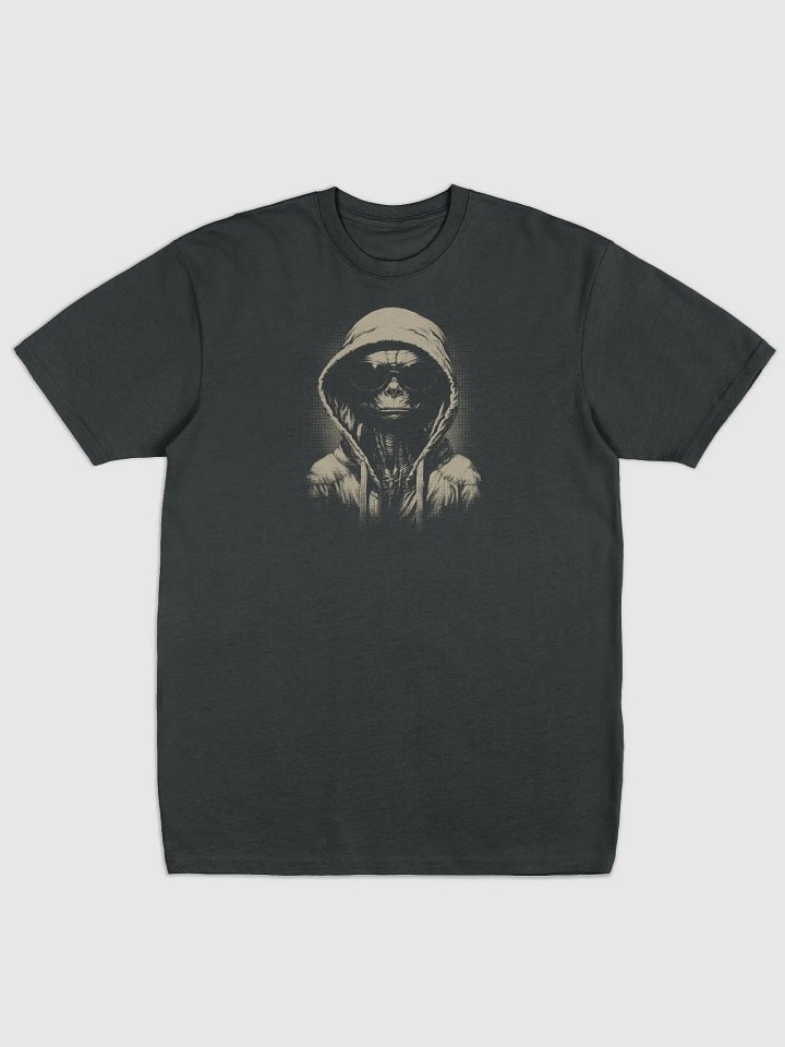 Street Alien in a Hoodie T-Shirt - Urban Extraterrestrial Vibe product image (1)