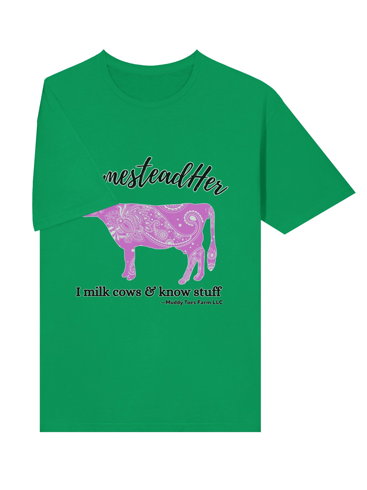 HomesteadHer Paisley Cow T-Shirt (Women's) product image (4)