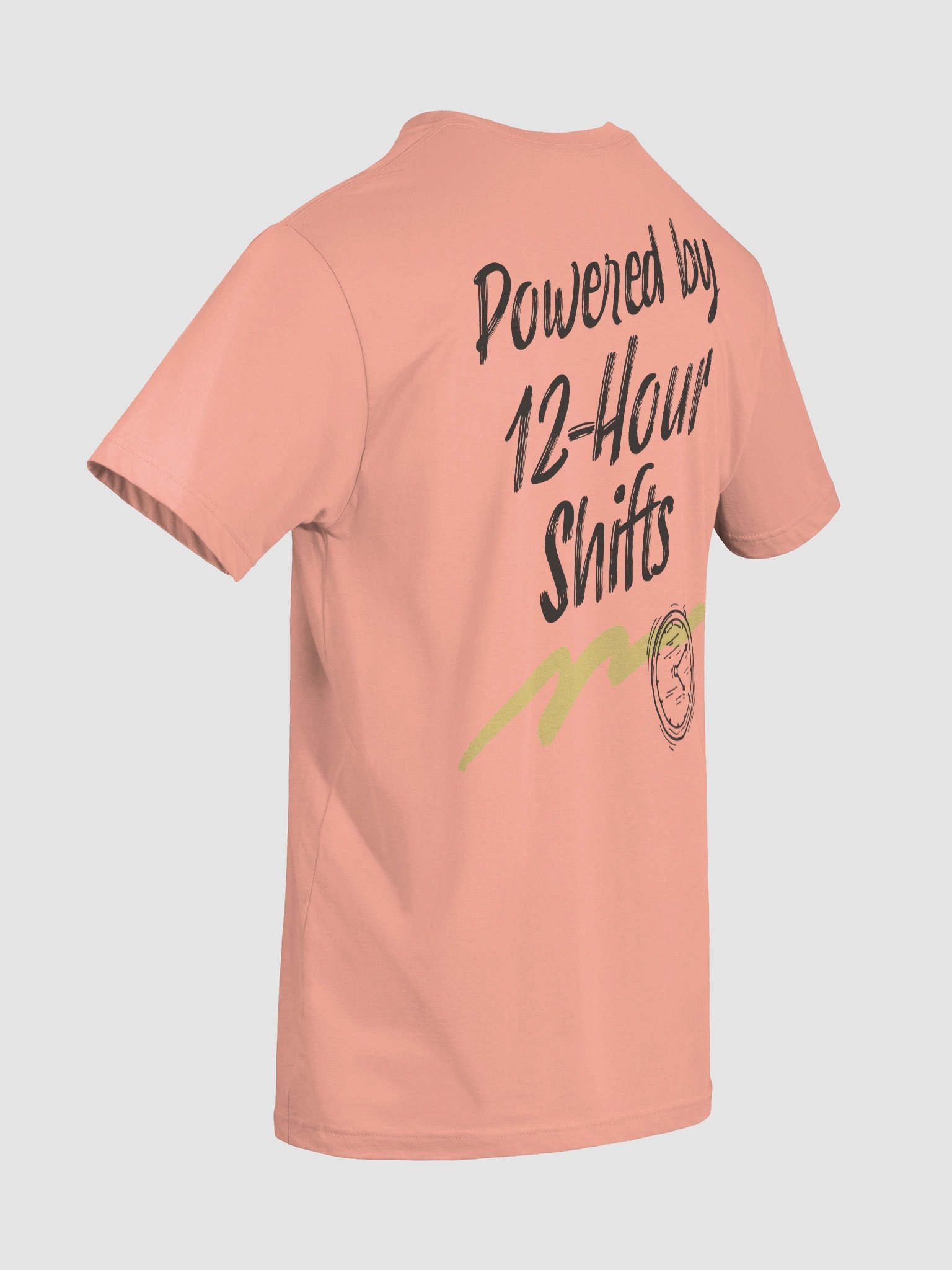 Powered by 12-Hour Shifts T-Shirt product image (7)