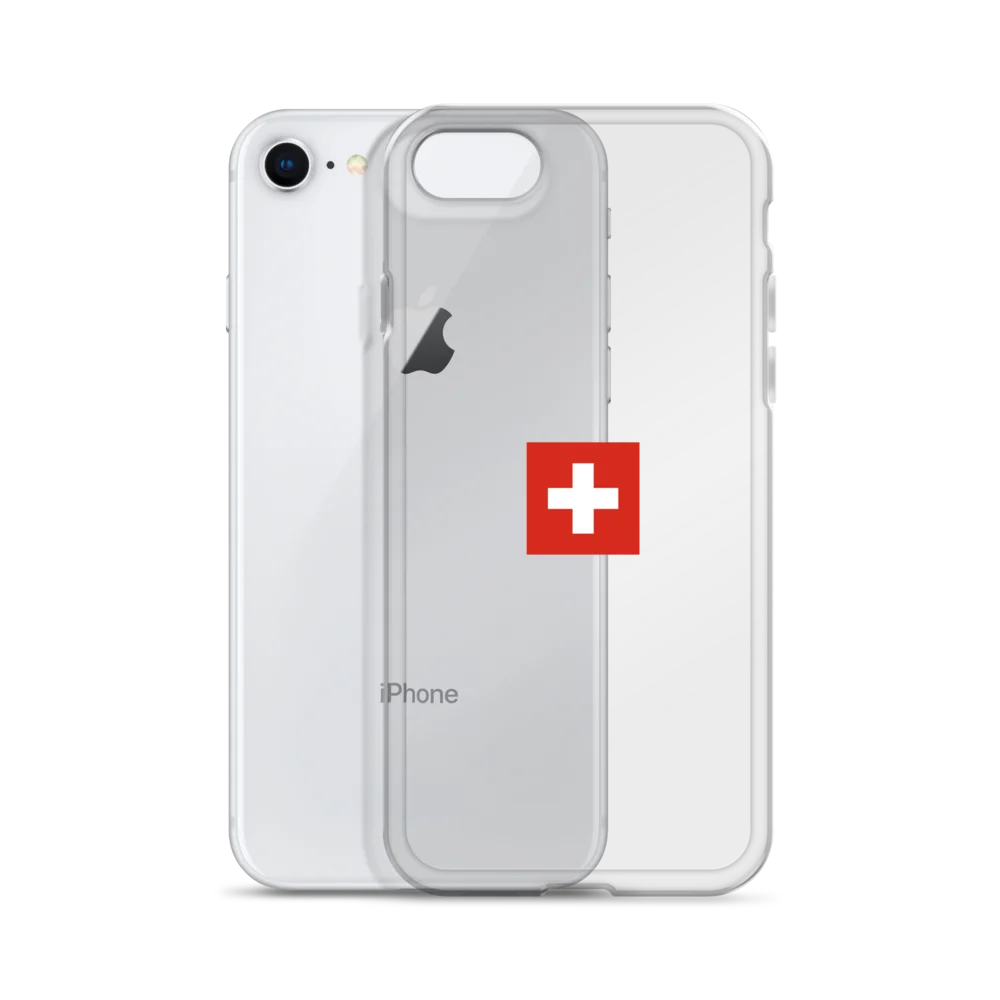 Swiss Flag Clear iPhone Case 🇨🇭 | Switzerland Travel Collection product image (5)