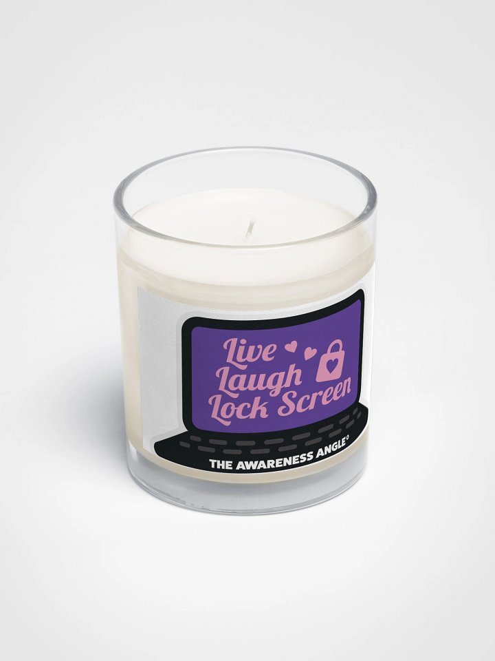 Live Laugh Lock Screen candle product image (2)