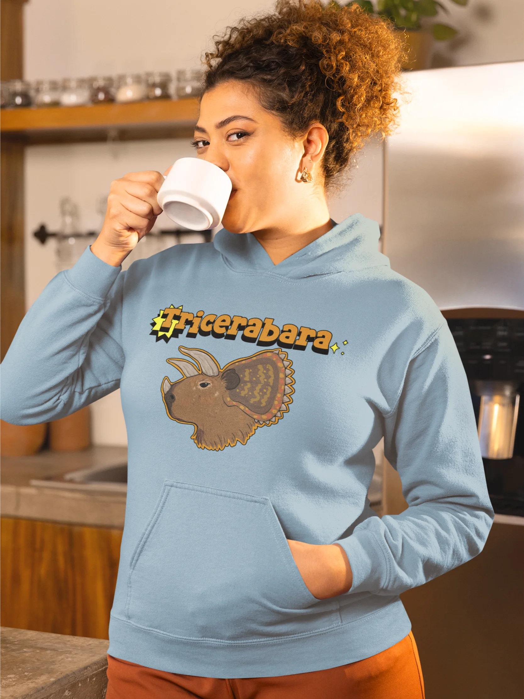 Tricerabara unisex hoodie product image (1)