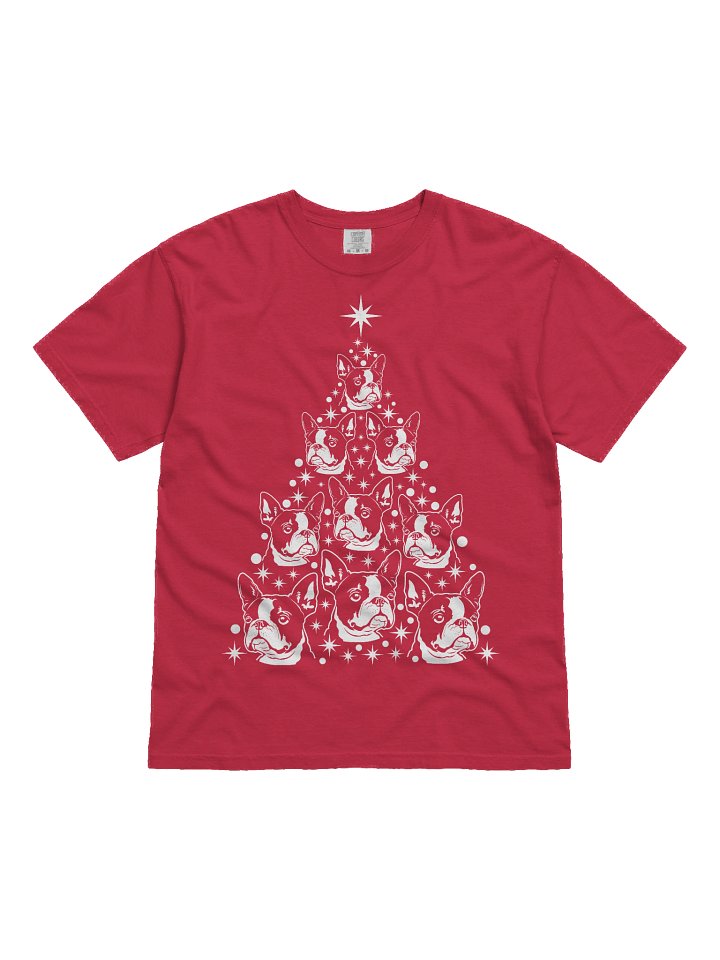 Boston Terrier Christmas Tree T-Shirt product image (2)