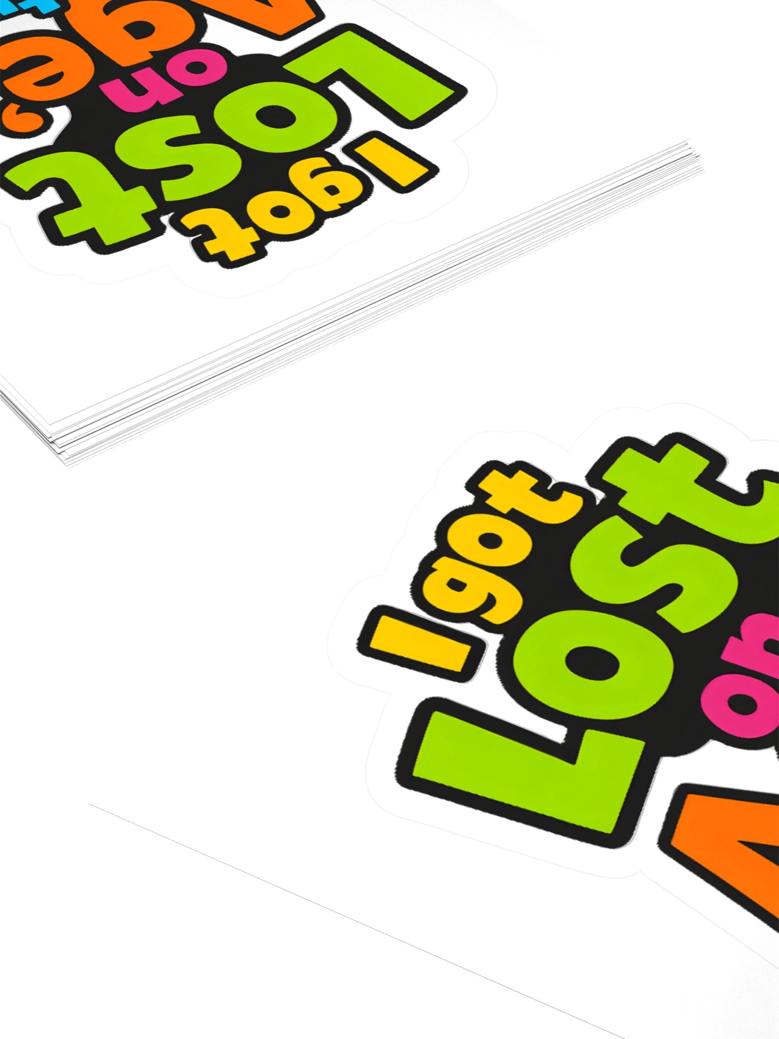 The "I Got Lost" Trail Joke Sticker (Kiss-Cut) product image (4)