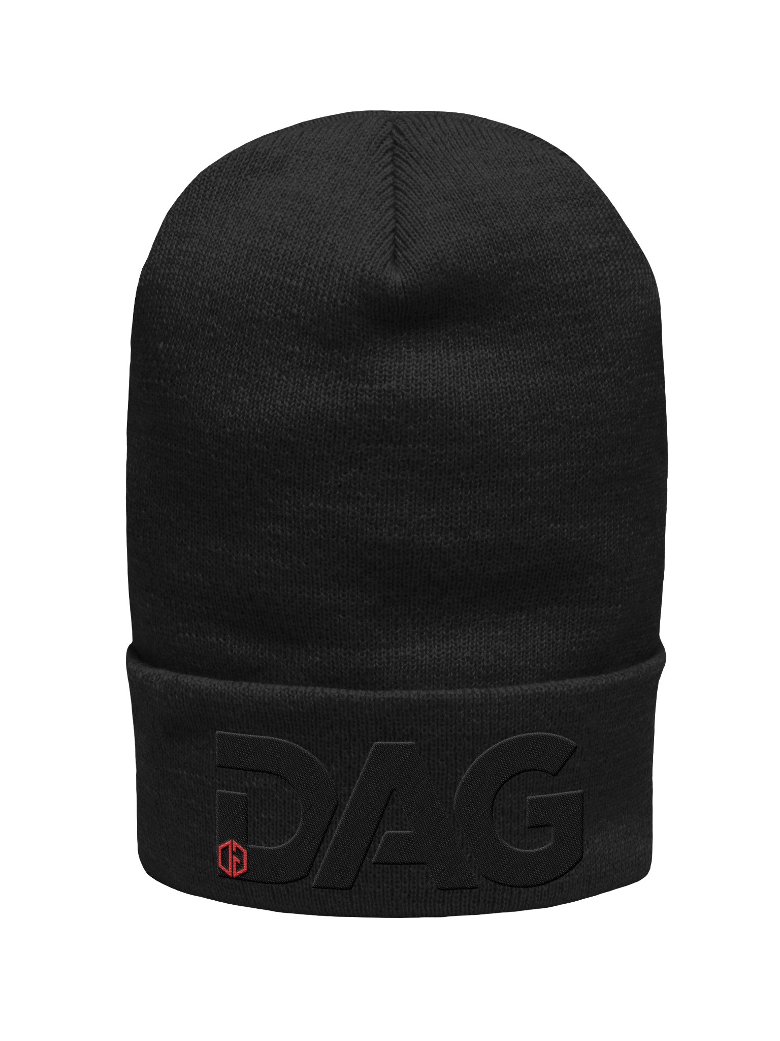 OG DAG Beanie Red on Black product image (1)