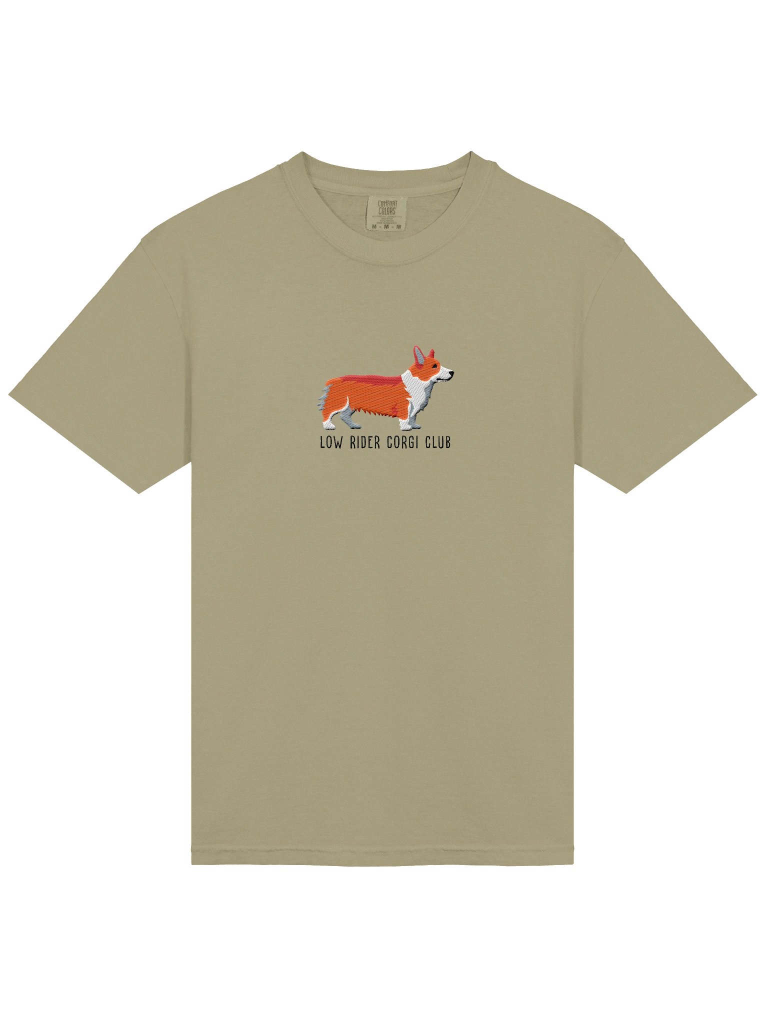 Low Rider Corgi Club T-Shirt(Embroidered) of a Pembroke Welsh Corgi(Red) product image (6)
