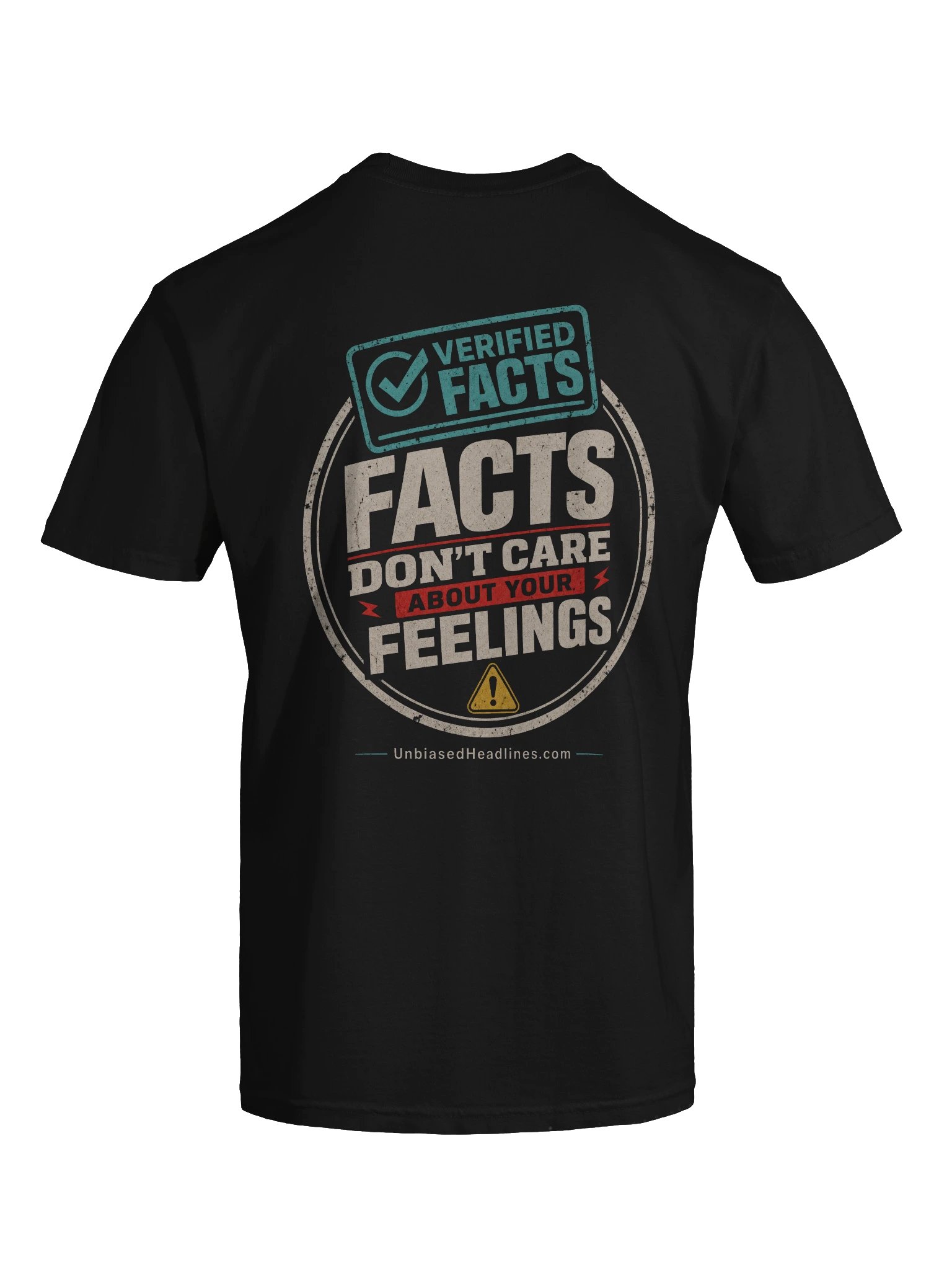 Facts Don't Care About Your Feelings Tee - Back Print with Pocket Logo product image (7)