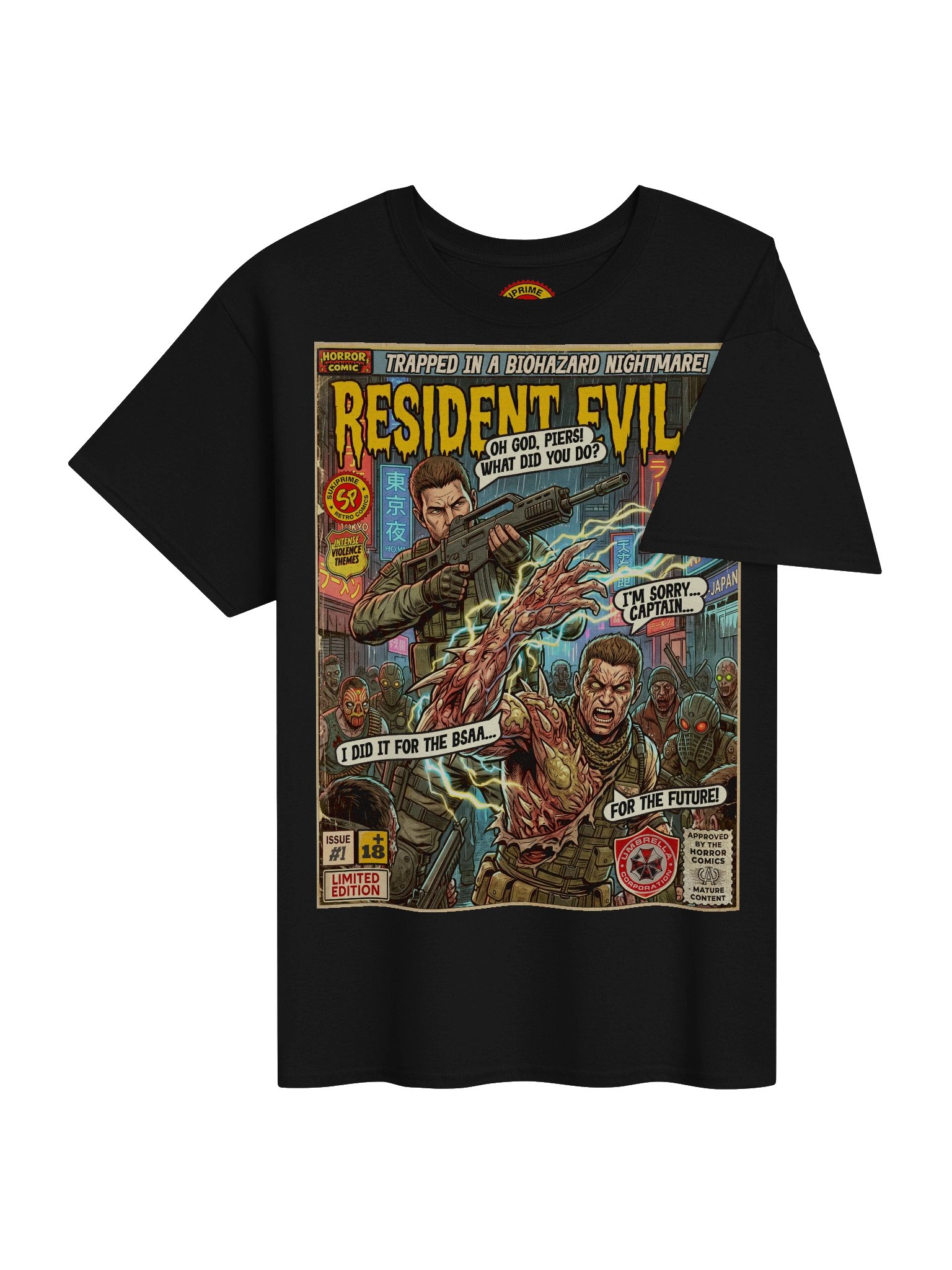 Resident Evil 6 Chris & Nivans Comic Art T-Shirt product image (4)