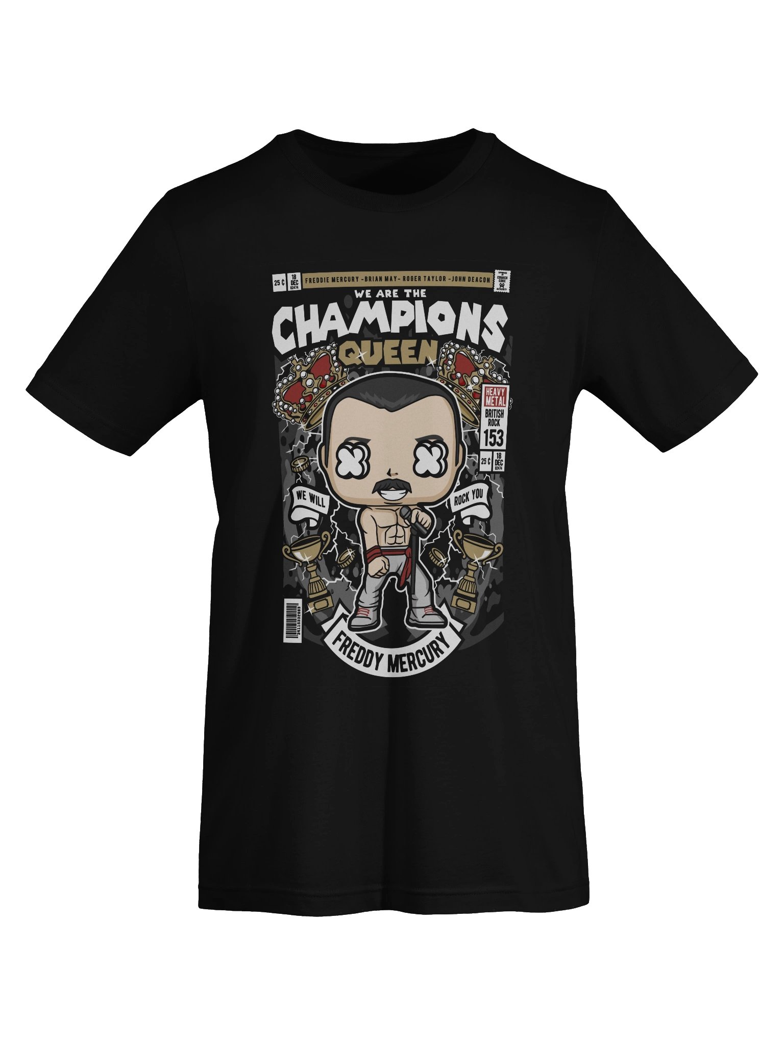 Champions Queen Heavy Metal T-Shirt product image (7)