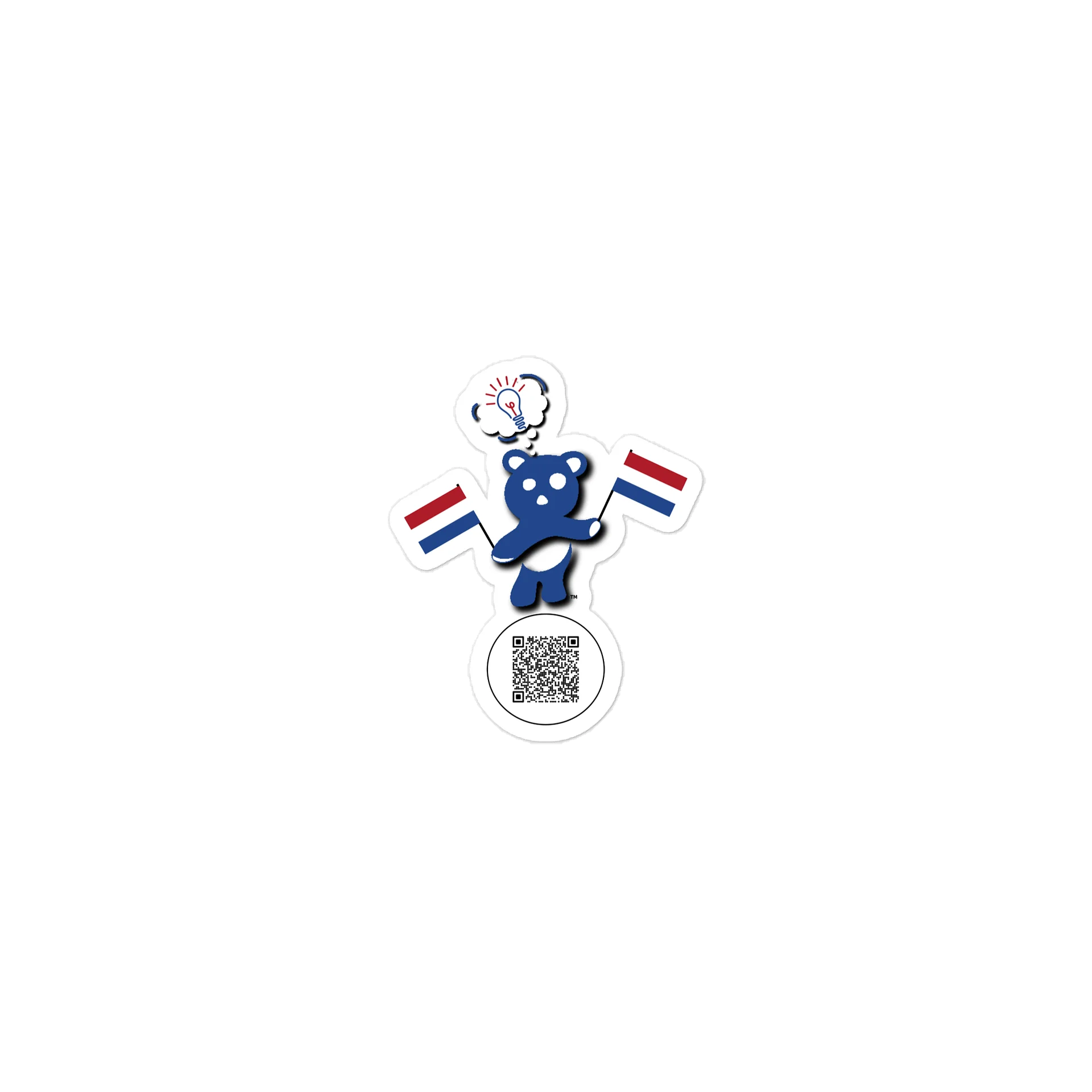 Netherlands — Country Bear Sticker | BehrBrained Media product image (1)