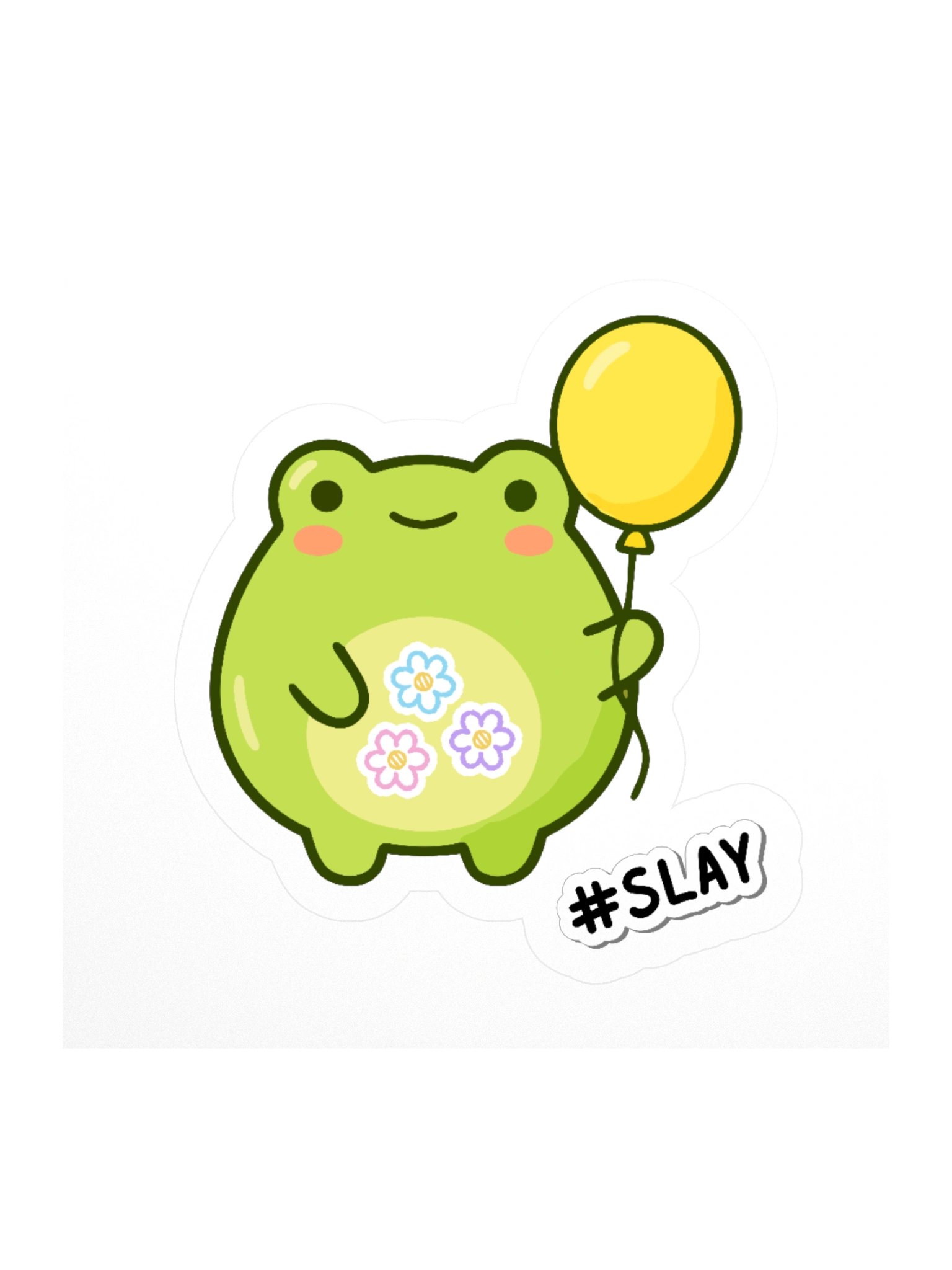 SLAY Frog Kiss-Cut Sticker — Aviella product image (1)