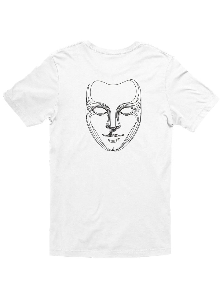 Minimalist Theater Mask Line Art T-Shirt product image (15)