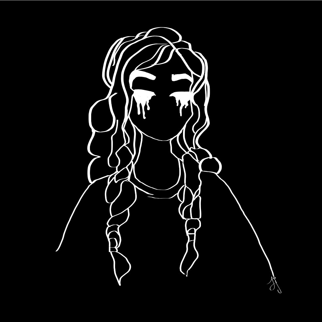 Black and White Custom Line Drawing product image (1)