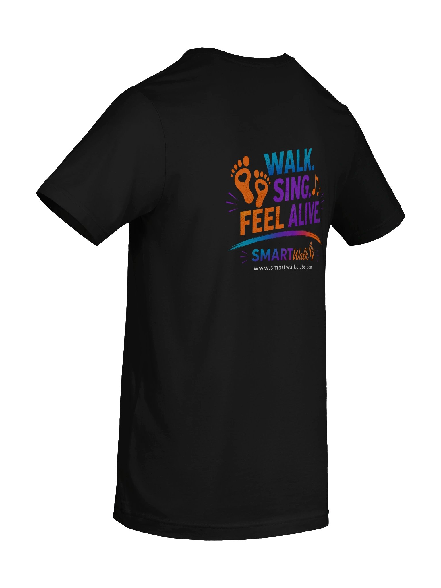 SMARTWalk Clubs T-Shirt (Black) product image (9)