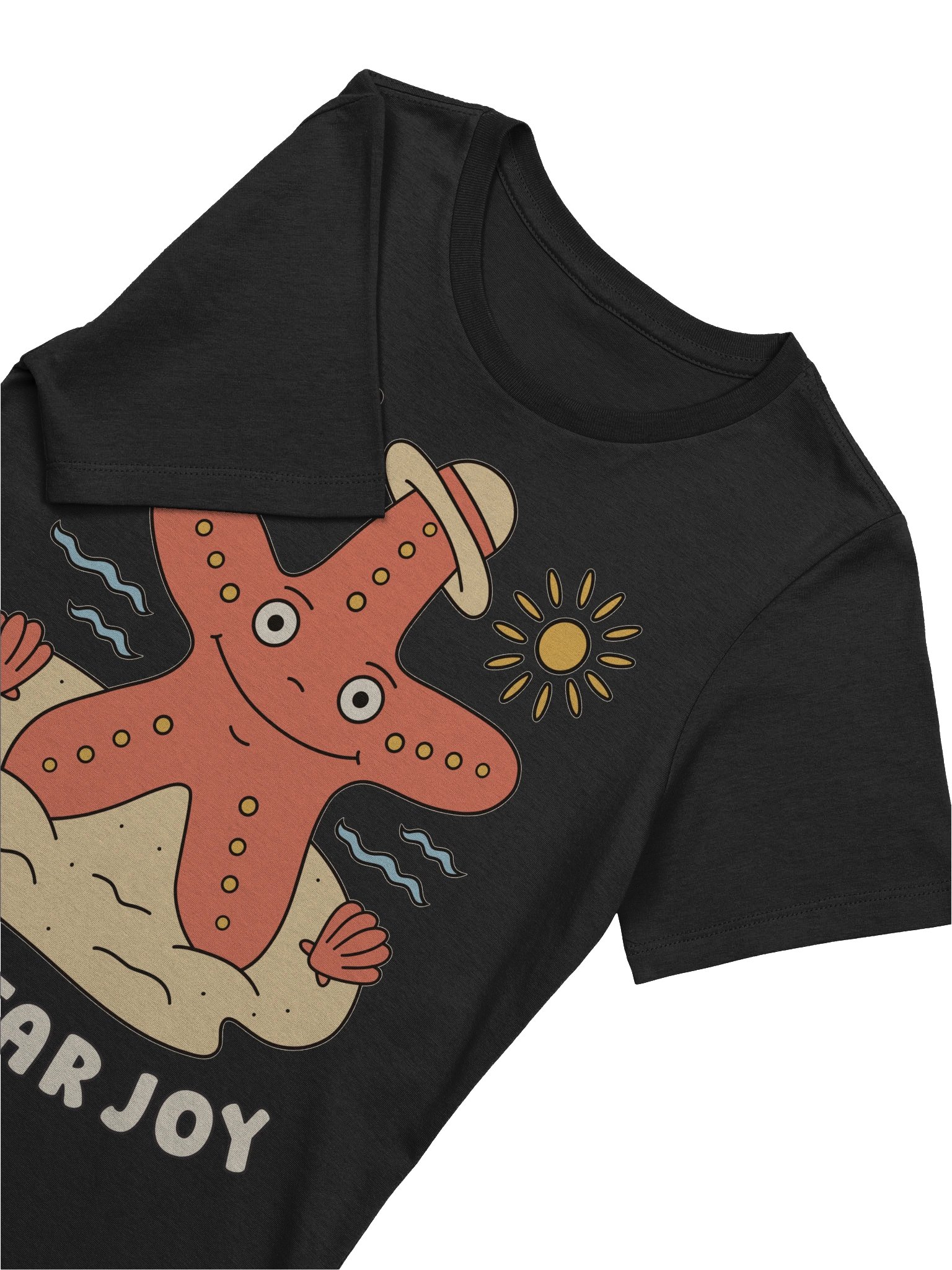 Five-Star Joy Cute Silly Funny Starfish Women's Relaxed-fit T-shirt product image (2)