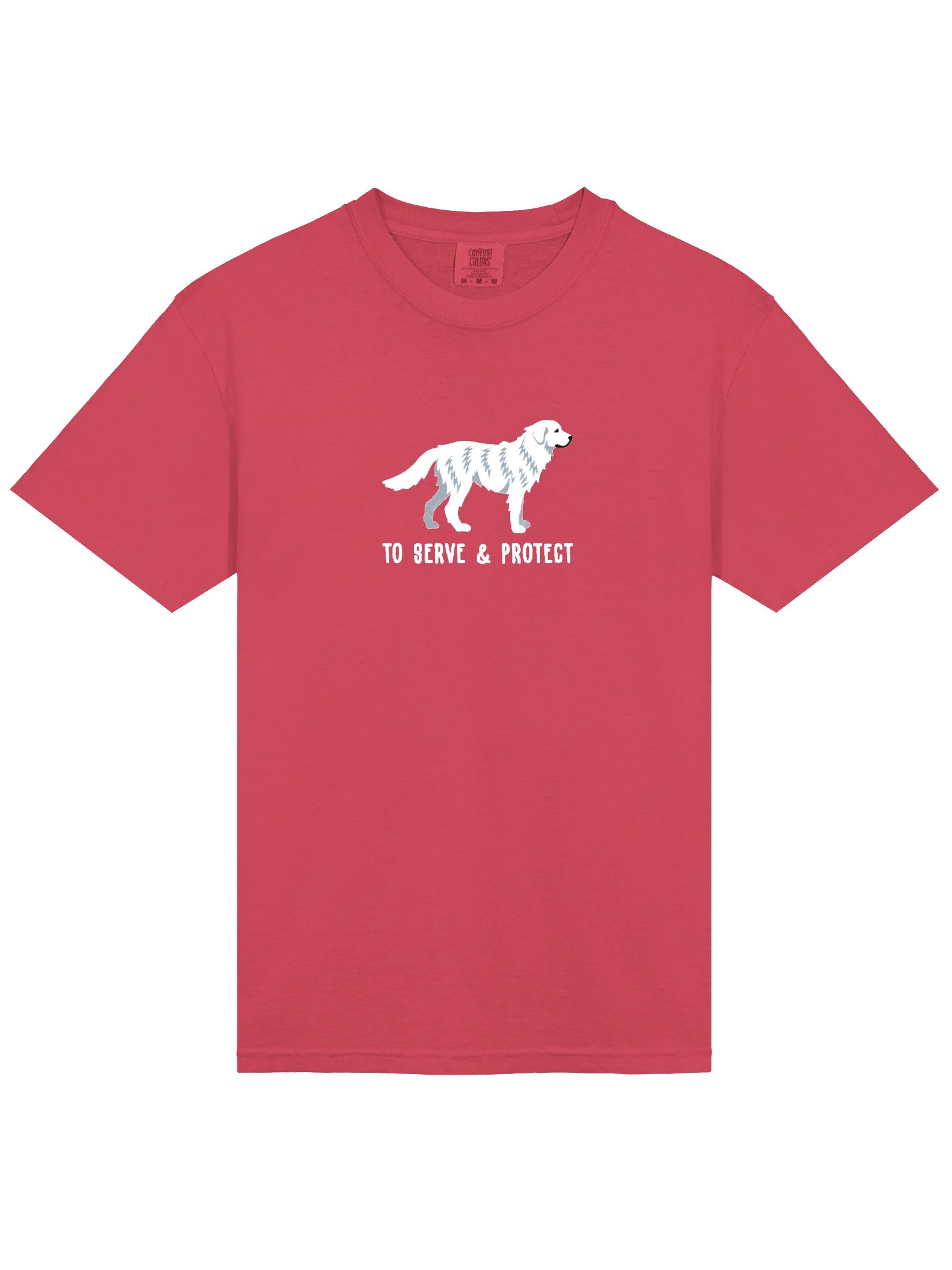 To Serve and Protect T-Shirt (Embroidered) of a Maremma Sheepdog product image (6)