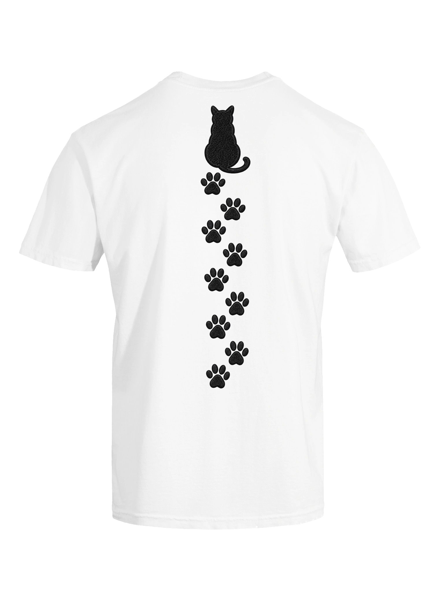 Black Cat Paw Print Shirt | Cat Lover Comfort Colors 1717 Graphic Tee product image (59)