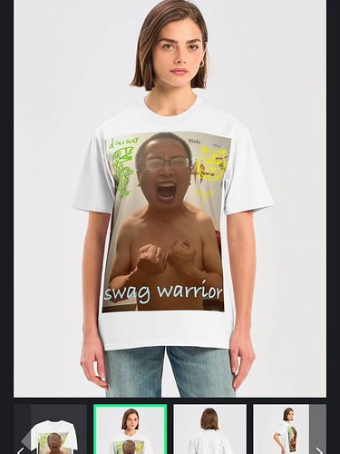Check out my swag warrior 2.0 t shirt, it's very cool very swag i like it, buy it now, thanks very much friends https://james...